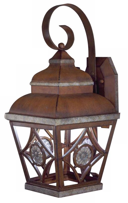 Fleur Medallion 17 3/4" High Dark Sky Outdoor Wall Mount
