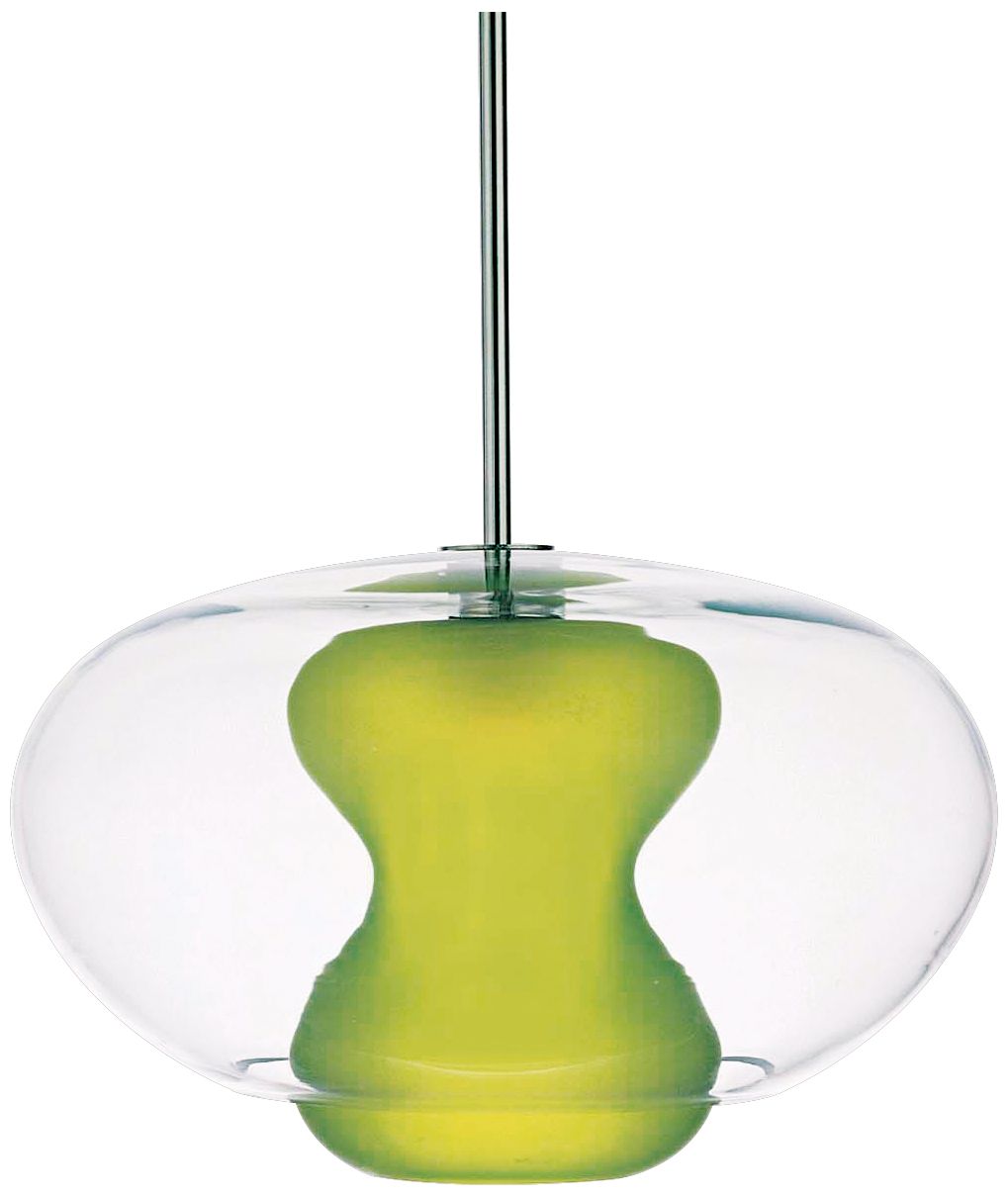 George Kovacs Apple Green Glass 16 3/4" Wide Pendant Light