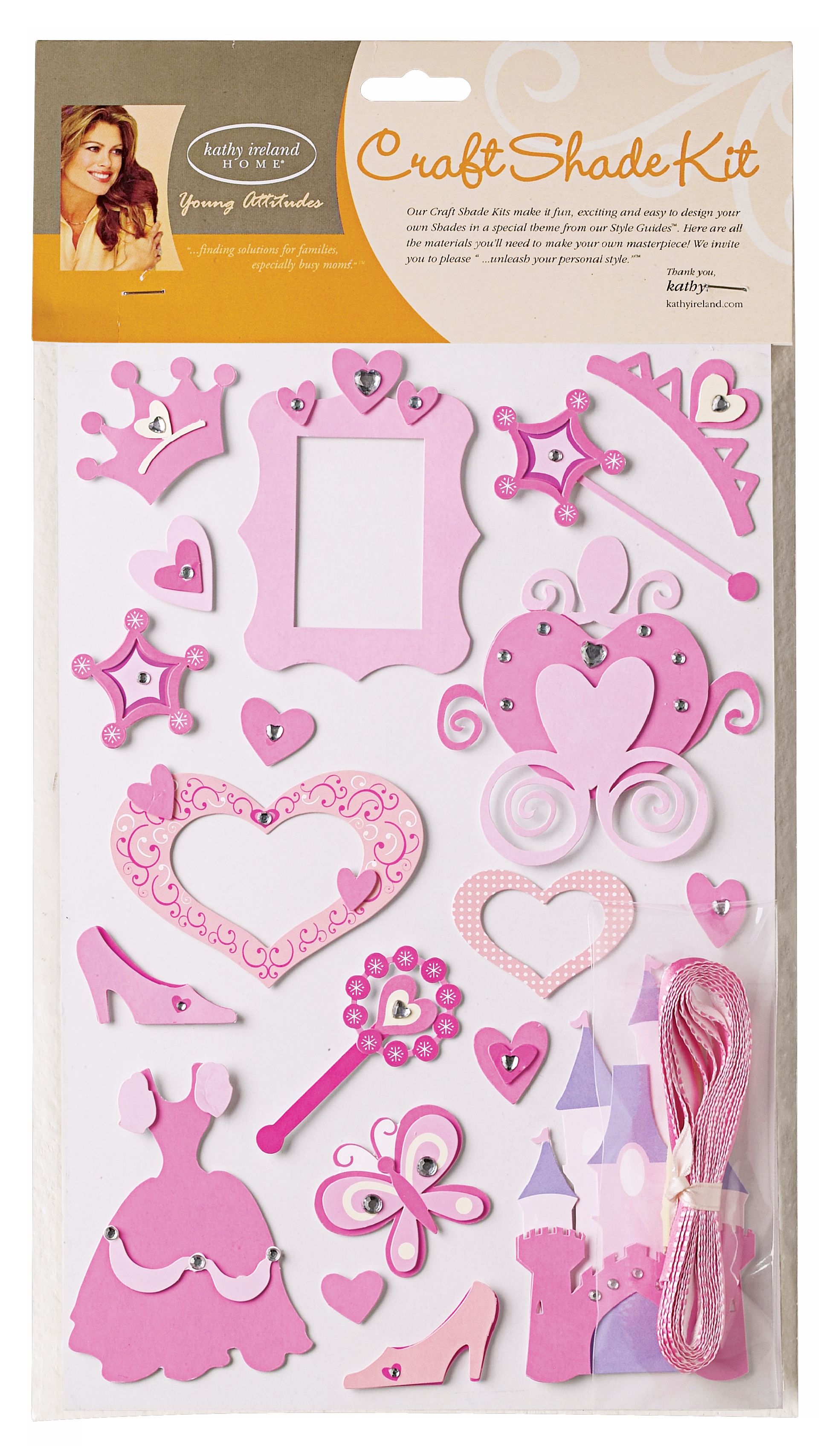 Kathy Ireland Princess Pattern Shade Applique Stickers