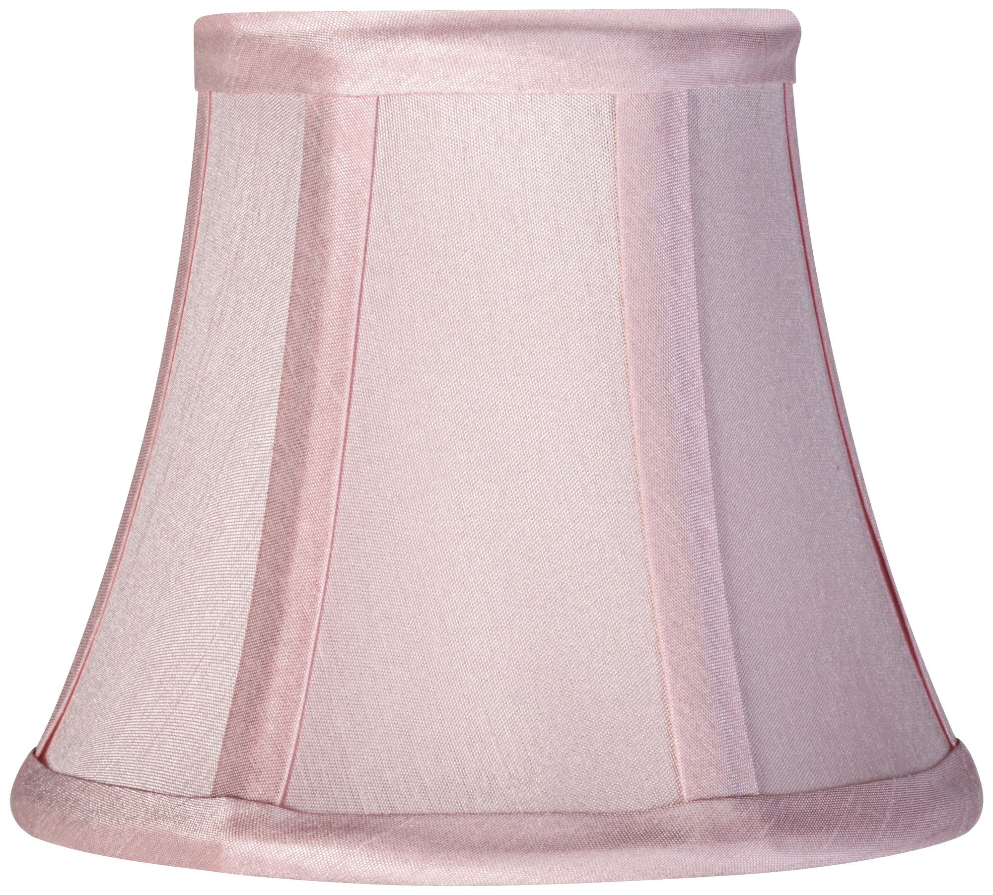 Light Pink Dupioni Mini Clip Lamp Shade 3x5x4.25 (Clip-On)