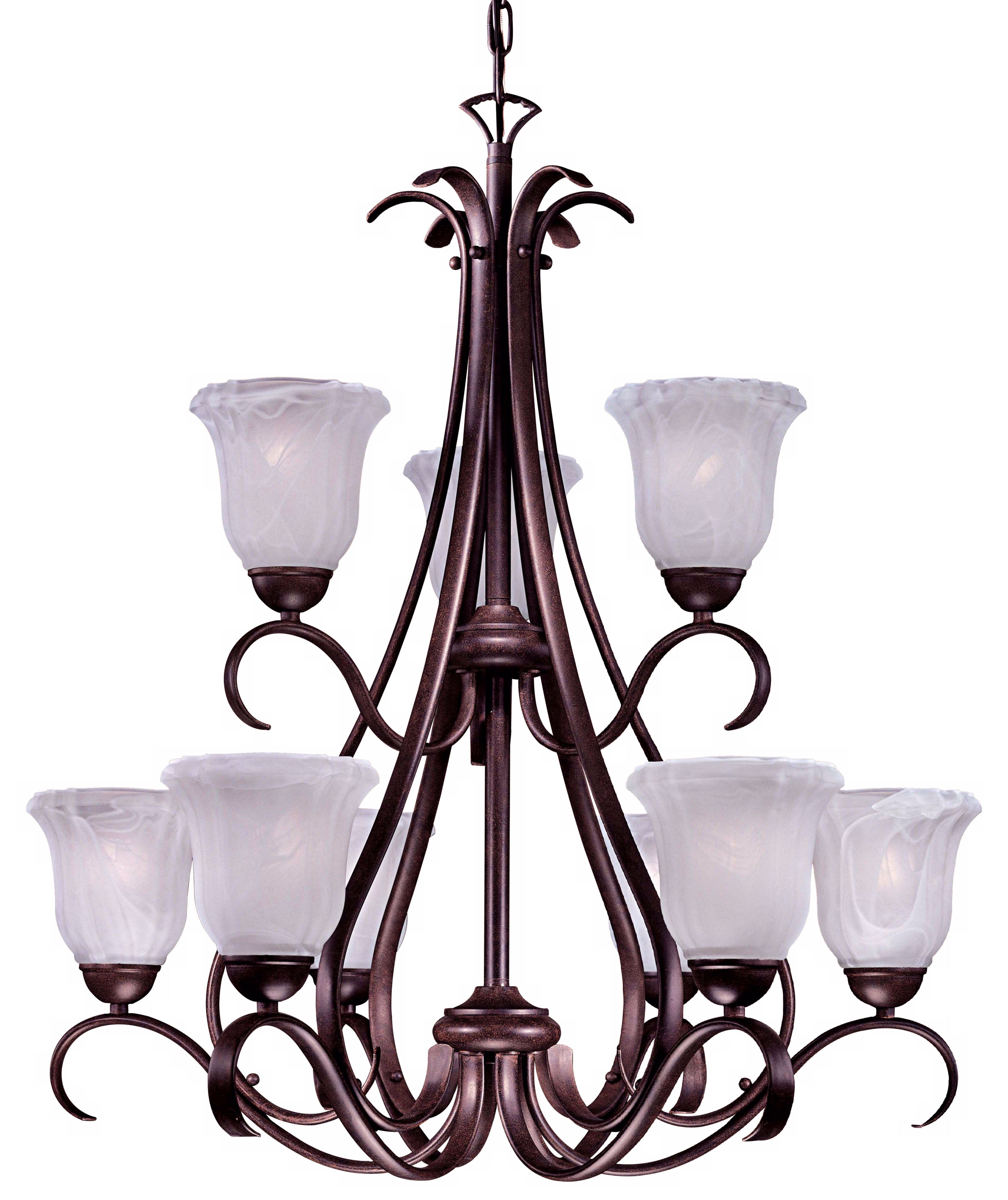 Marchalbo Bronze ENERGY STAR® Nine Light Chandelier