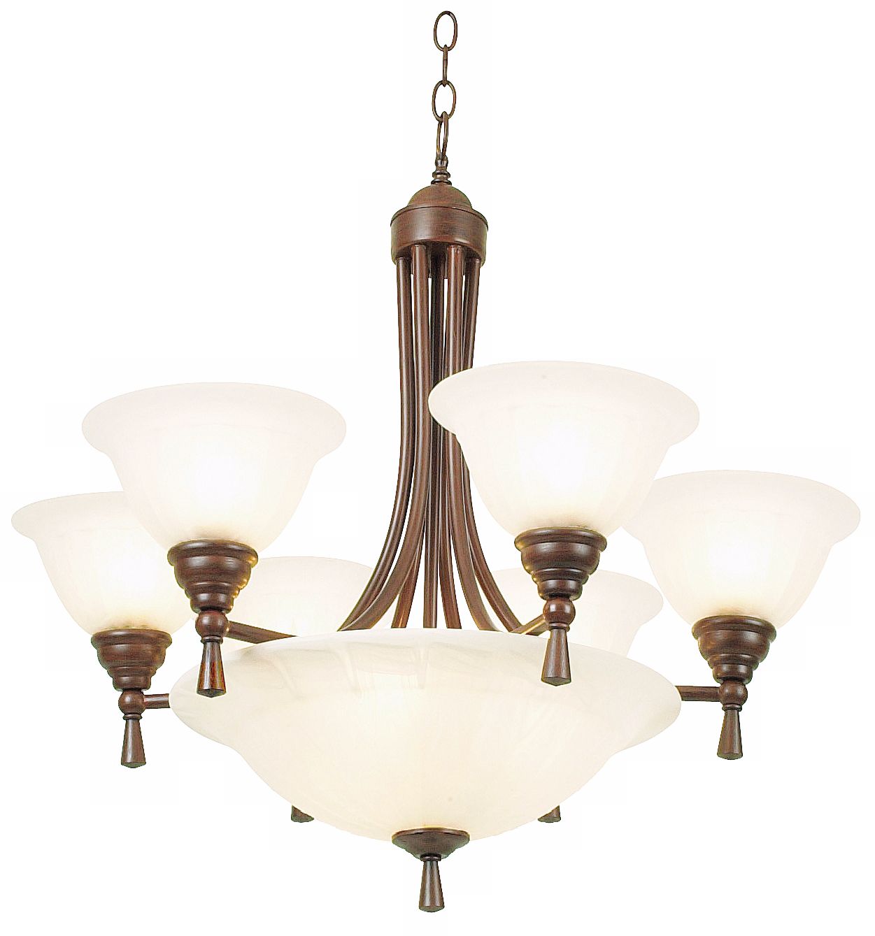 Porto Collection Six + Three Light Chandelier