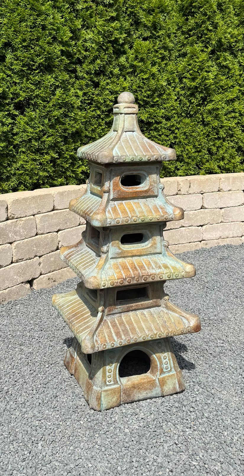 Four Tier Pagoda Garden Accent