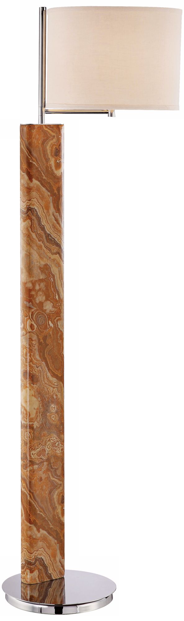 Possini Euro Design Faux Marble Column Floor Lamp