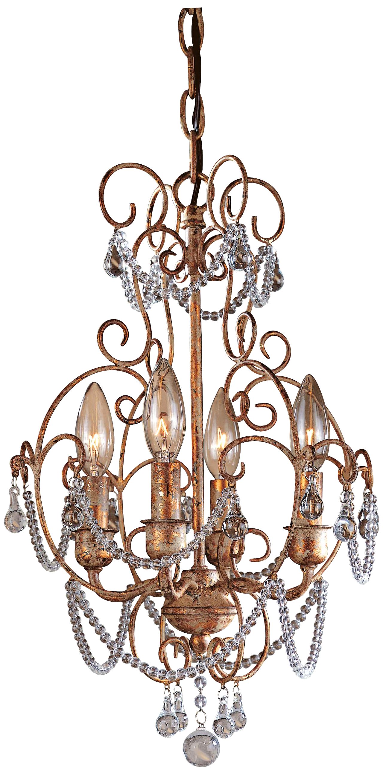Regency 13" Wide 4-Light Mini Chandelier