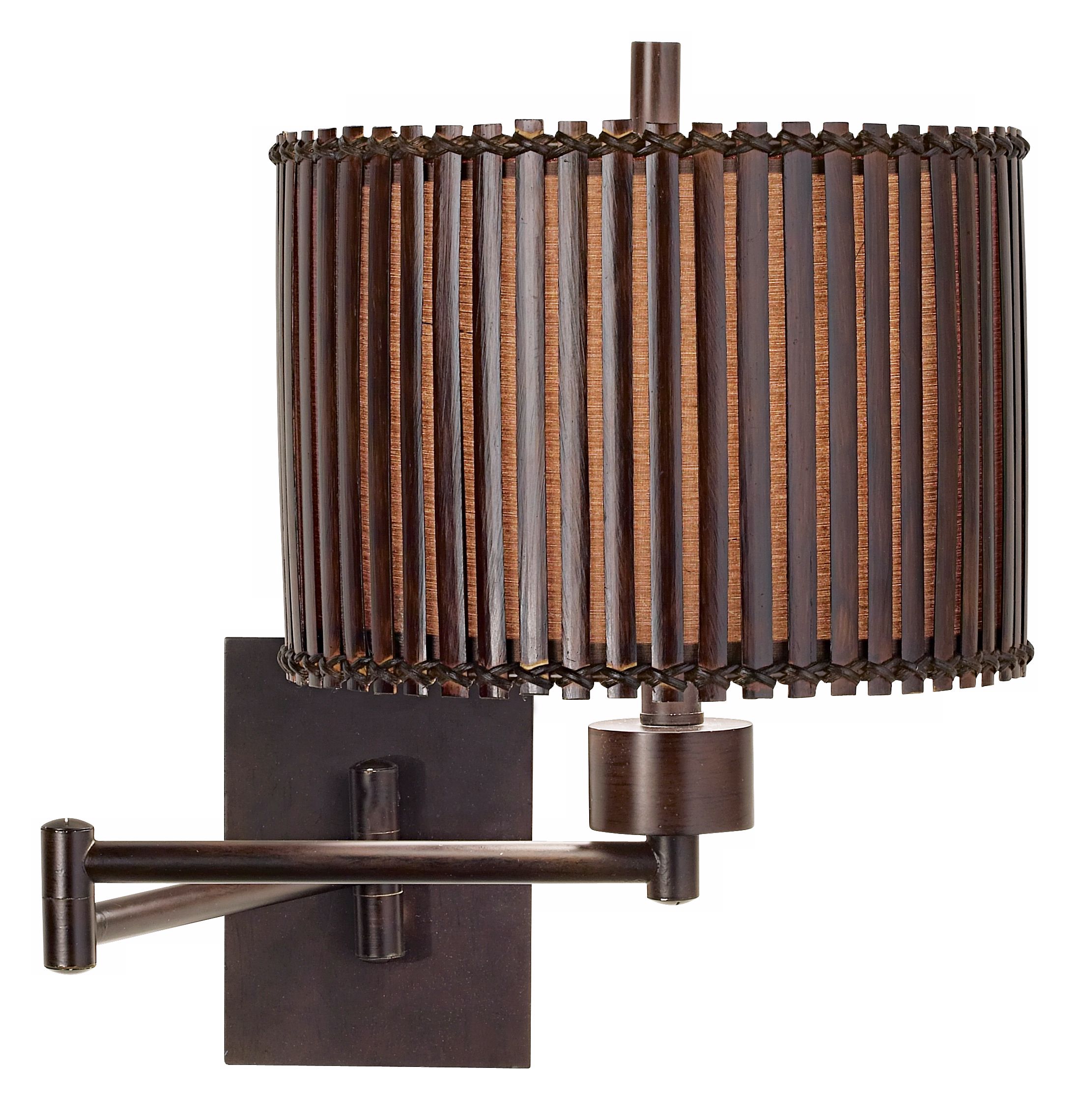 National Geographic Bali Swing Arm Plug-In Wall Light