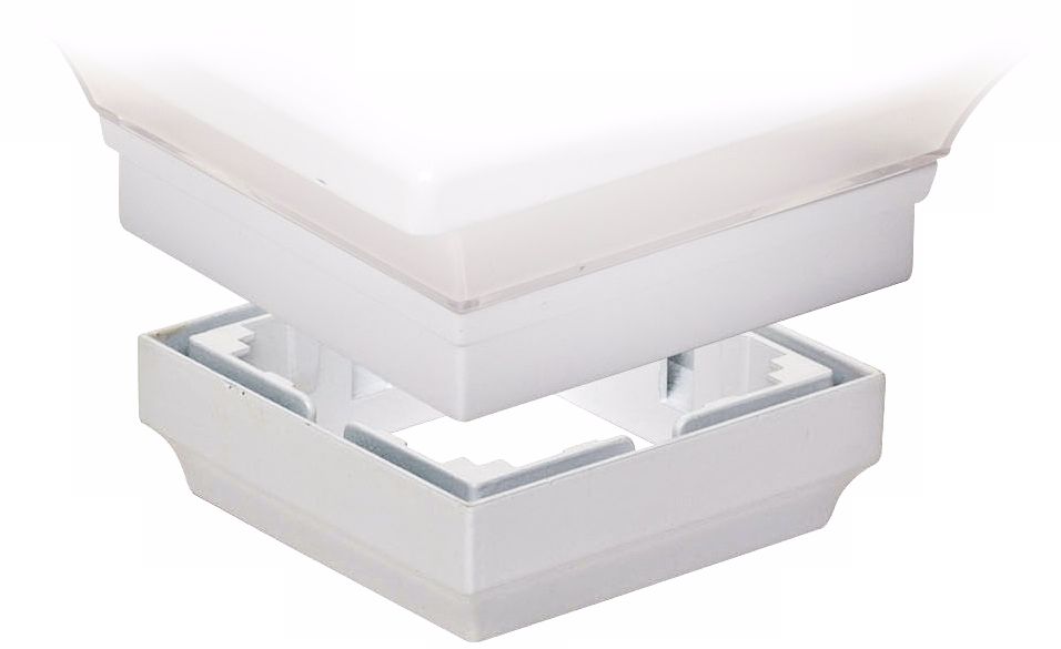 3" Adapter for White Imperial Post Cap Light