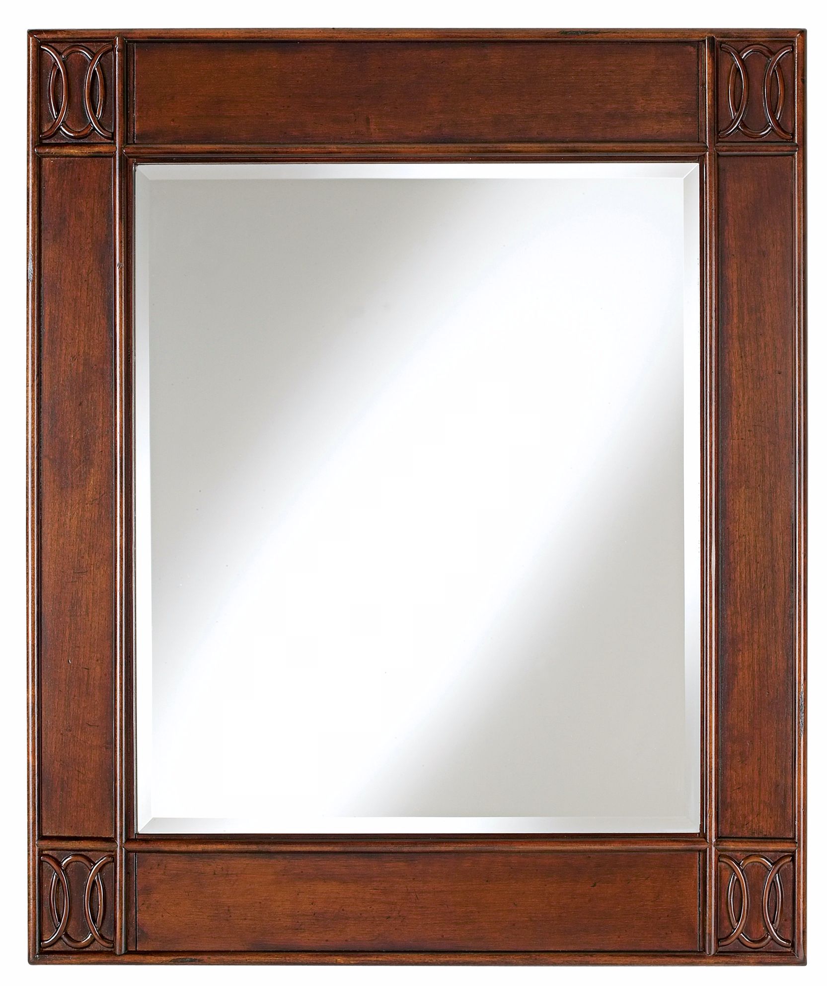 Minka Walnut Mission Corner Design Wall Mirror