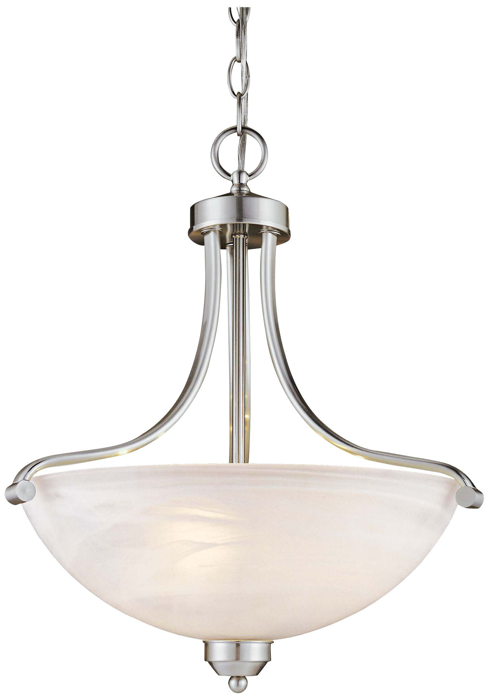 Paradox 18" Wide Brushed Nickel Pendant Chandelier