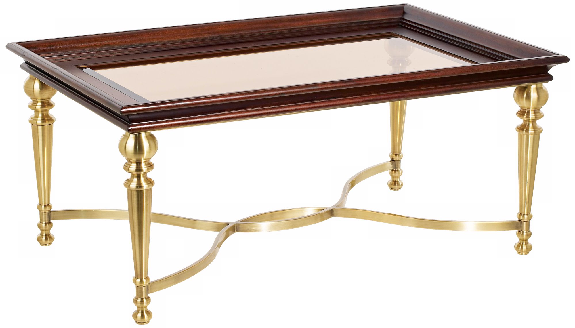 Westport Heights Framed Glass Top Cocktail Table