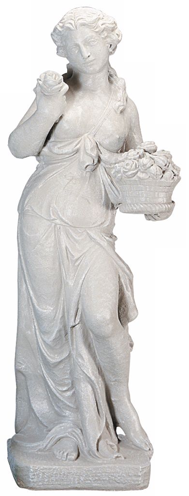 Persephone Ivory Finish Garden Accent