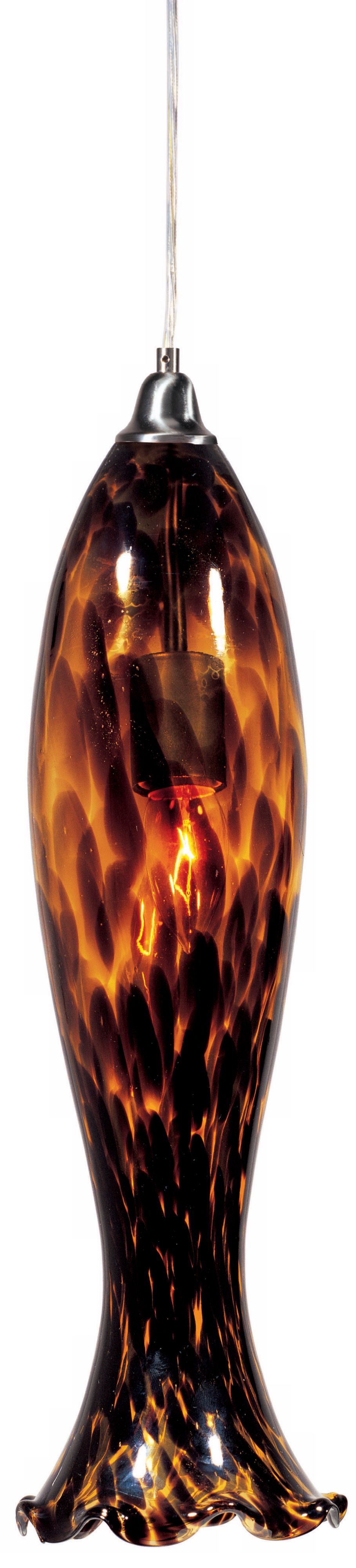 Tiger Art Glass Pendant Chandelier