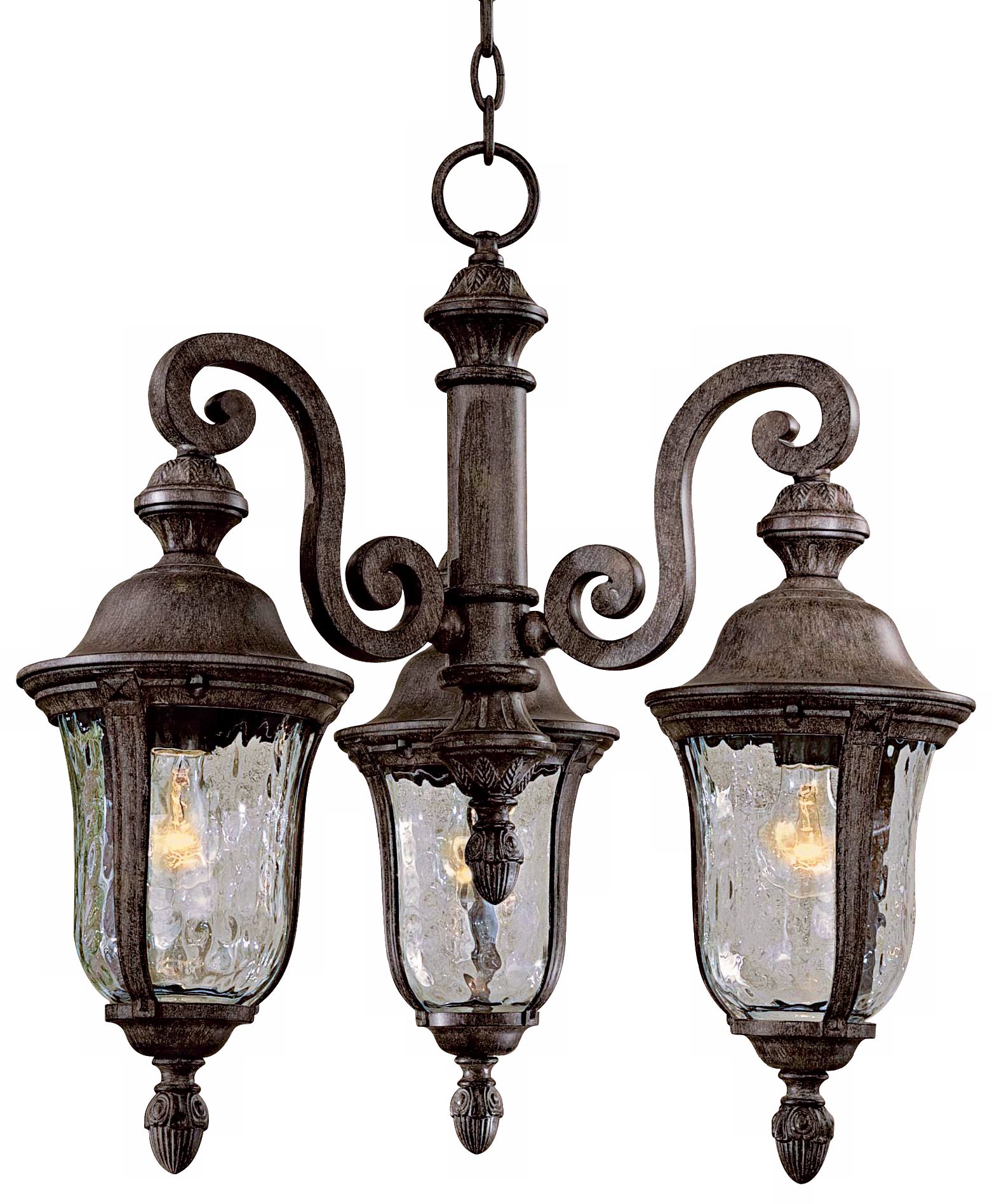 Ardmore Collection 26" High Clear Glass Outdoor Chandelier