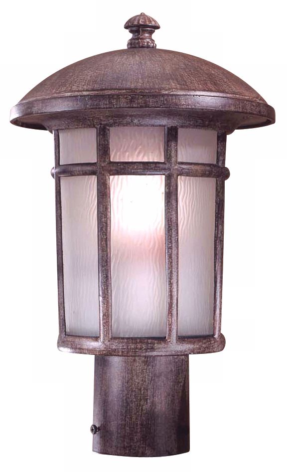Cranston Rust 14 3/4" High Post Light