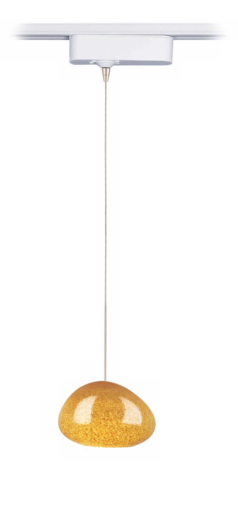 River Rock Wedge Brown Tech Pendant for Lightolier Track Systems
