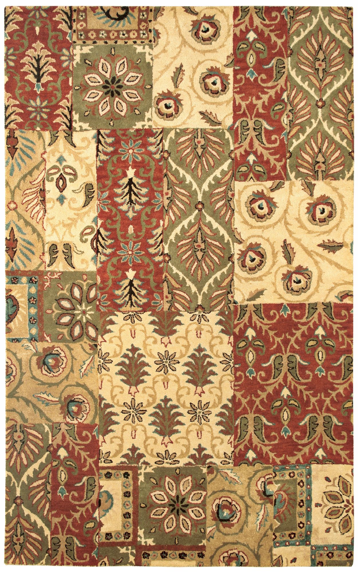 Natural Wool Collection Warm Fall Area Rug
