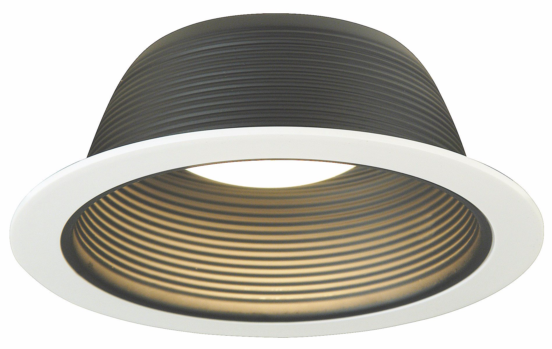 Luminaire™ 6" Line Voltage Black Baffle Recessed Light