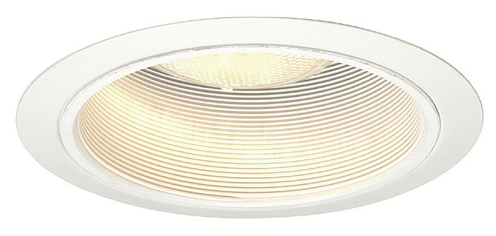 Luminaire™ 6" Line Voltage White Baffle Recessed Light