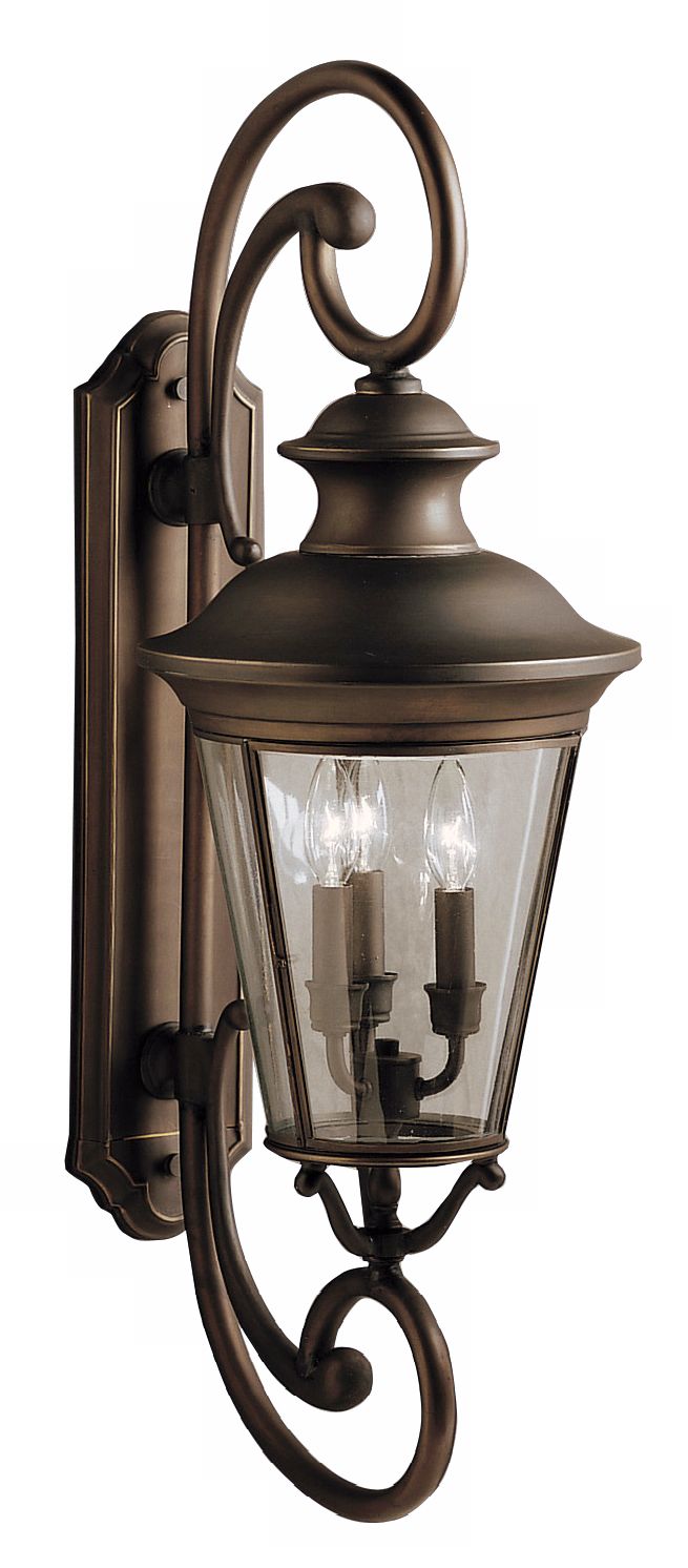 Kichler Eau Claire 32" High Double Arm Outdoor Wall Light