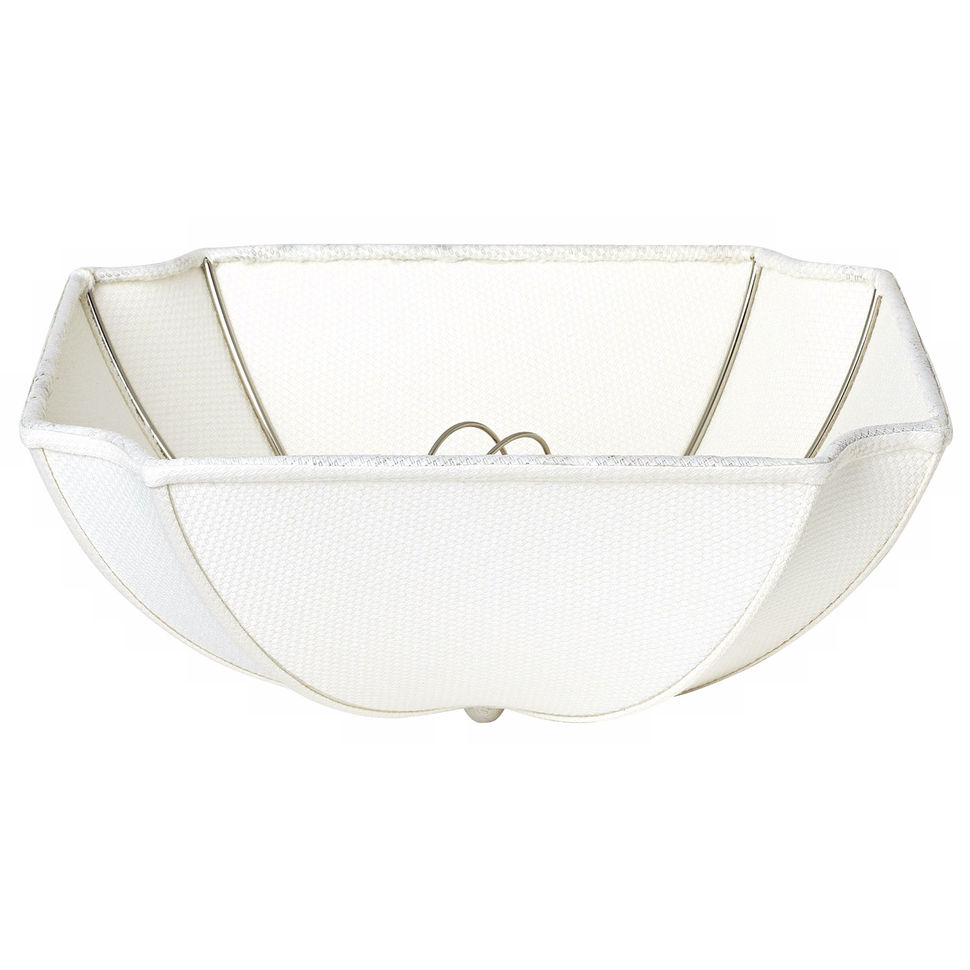 Ivory Octagonal Clip-On Ceiling Light Lamp Shade