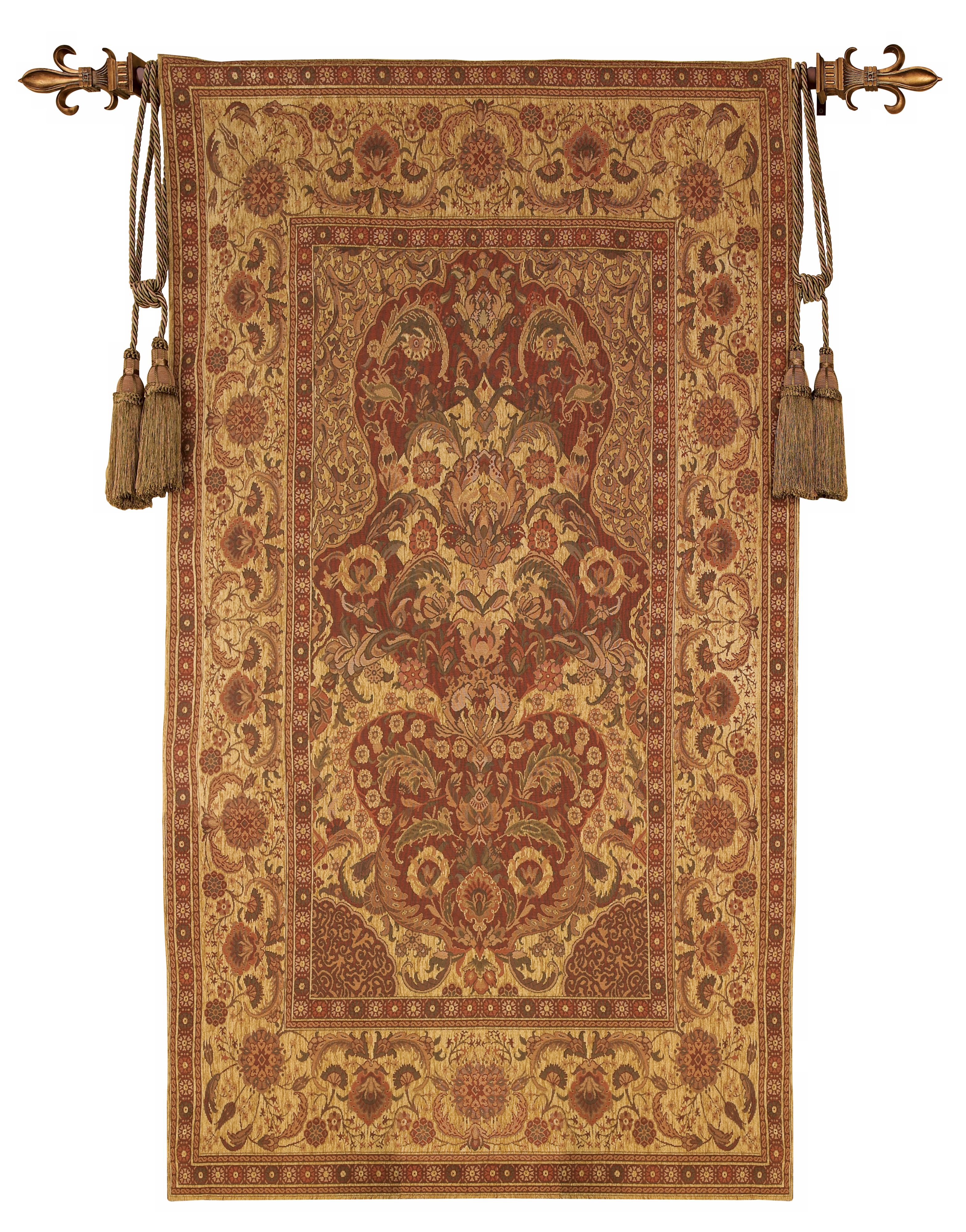 Andalusia Gold Chenille 70" High Wall Tapestry