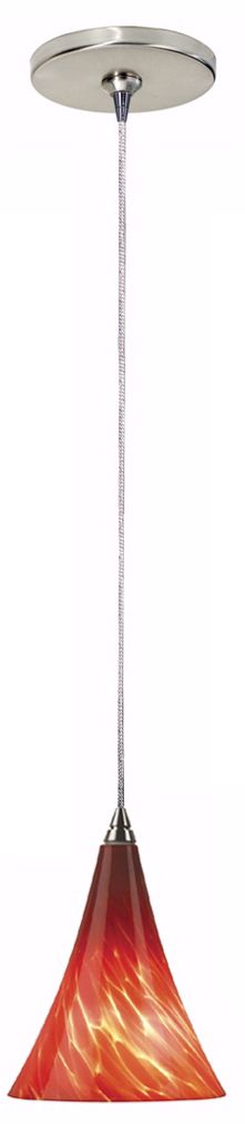 Melrose Ferrari Red Tech Lighting Mini Pendant