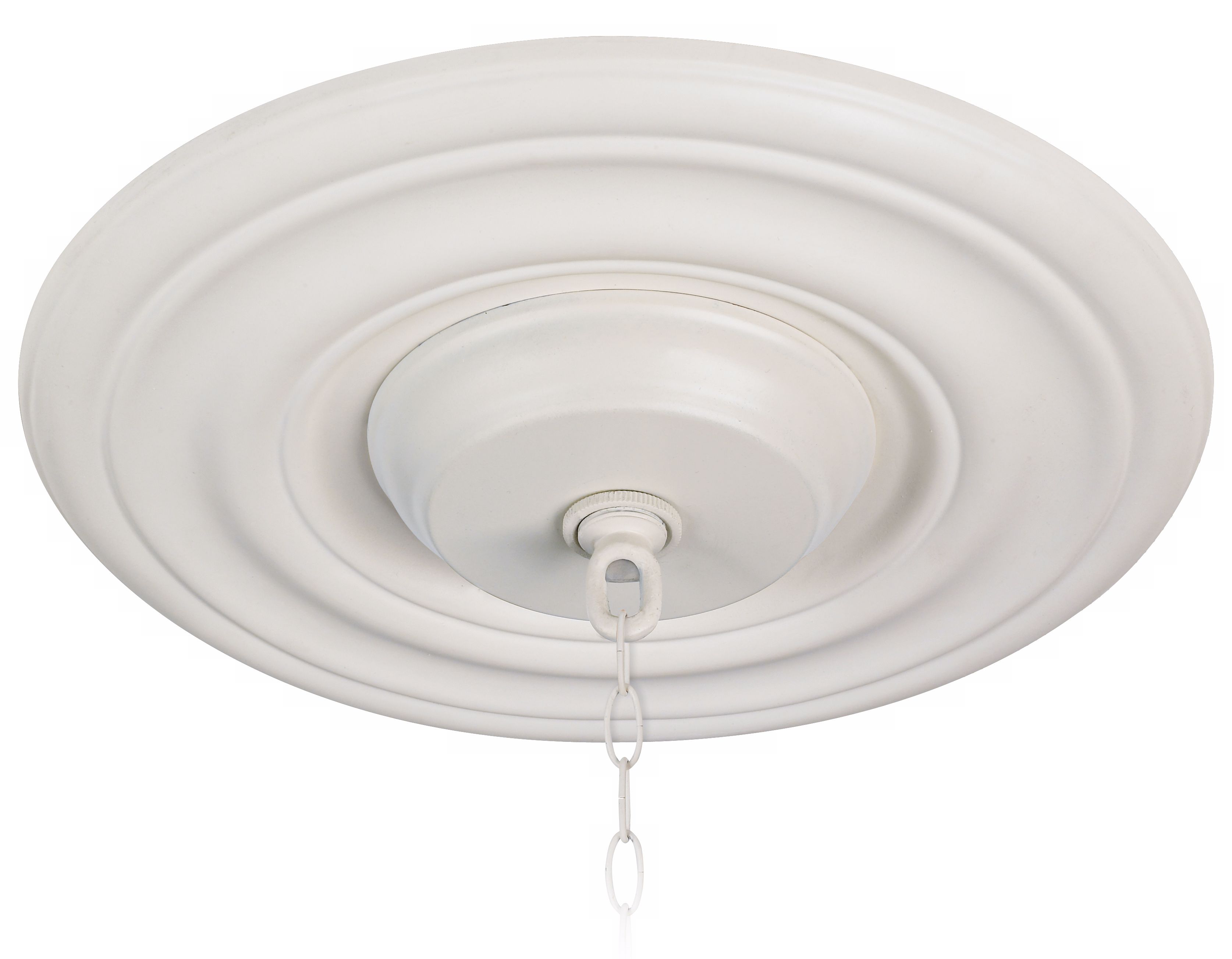 White 12" Wide Ceiling Medallion