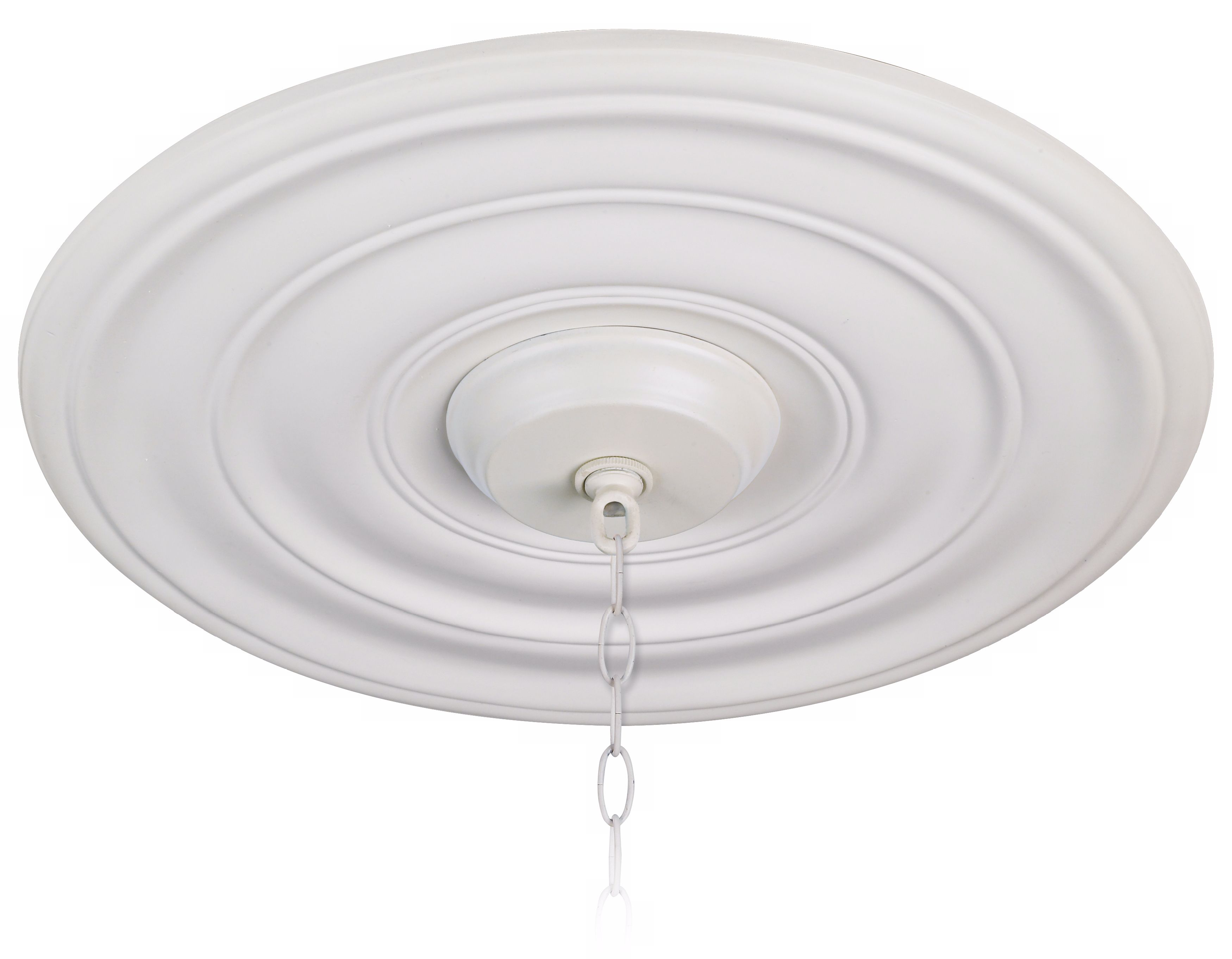 White 18" Wide  Ceiling Medallion