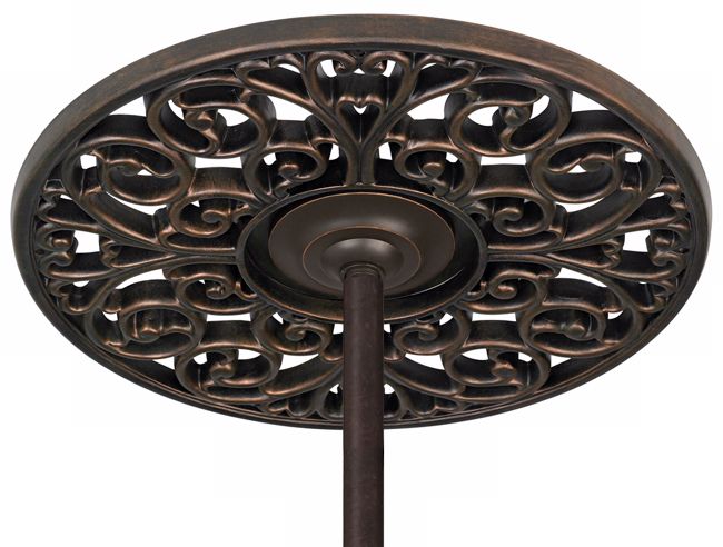 Bronze Scroll 19 1/4" Wide Ceiling Fan Ceiling Medallion