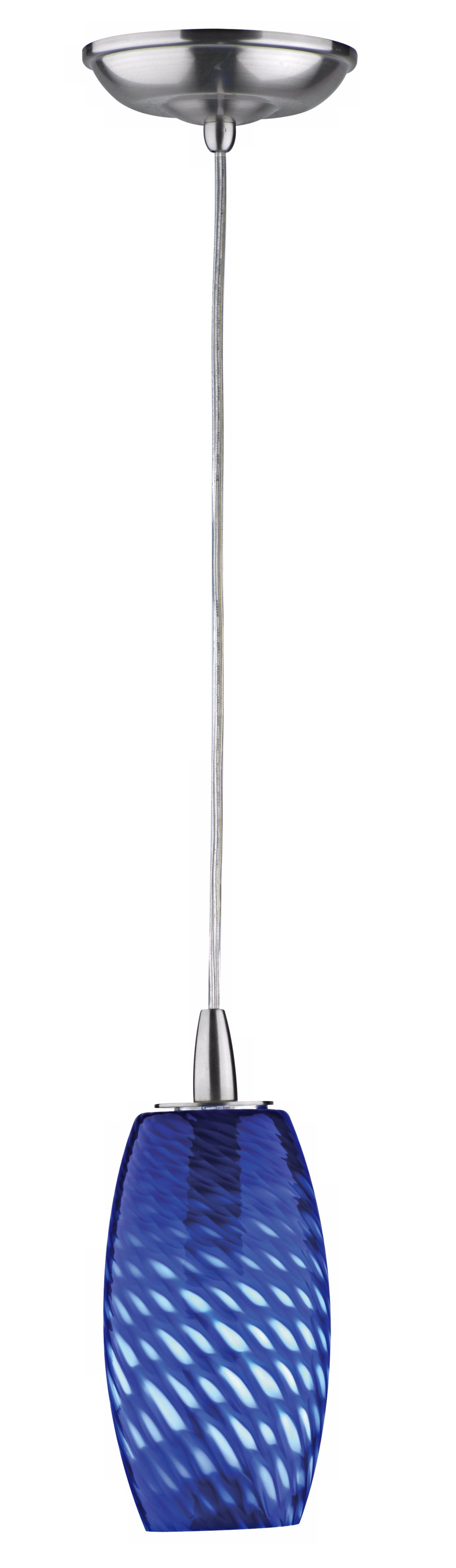 Forecast Artum Blue Satin Nickel Finish Mini Pendant Light