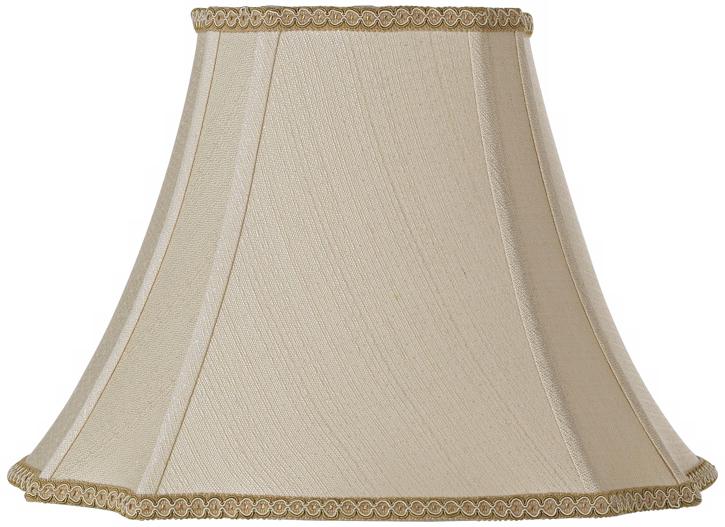 Beige Trim Embroidered Lamp Shade 8x17x115 Spider 37810