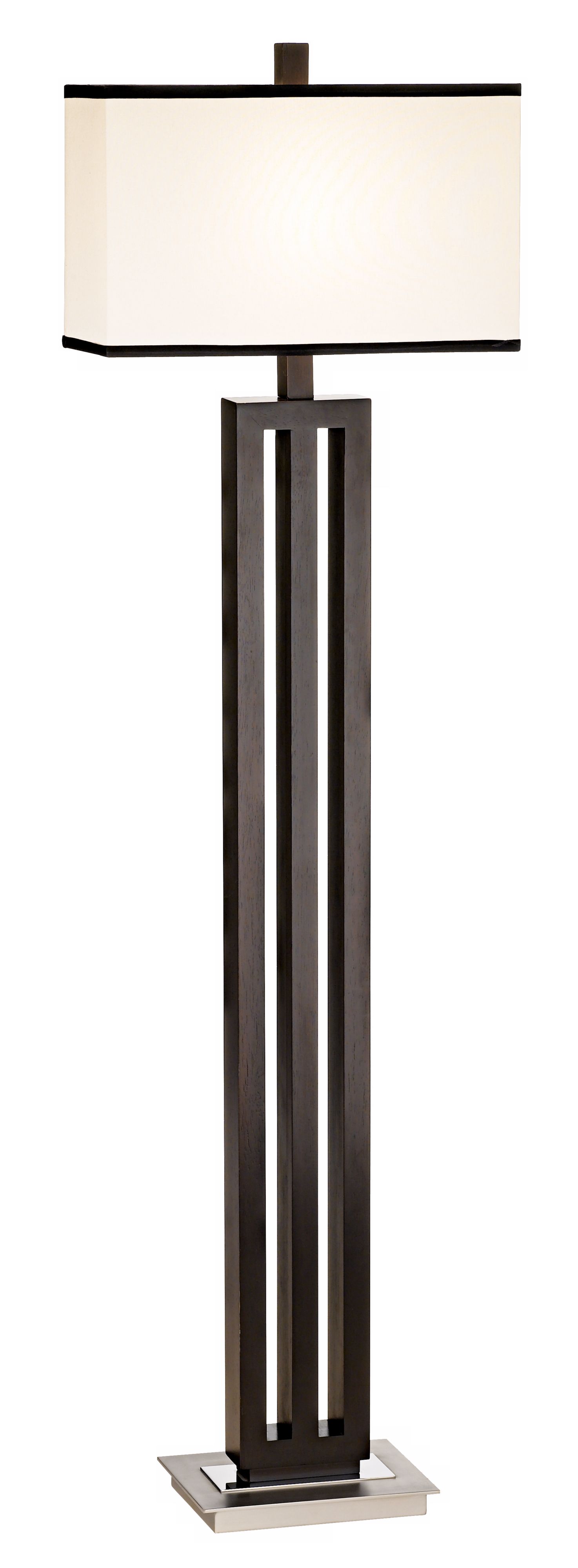 Linbrook Espresso Chrome Floor Lamp