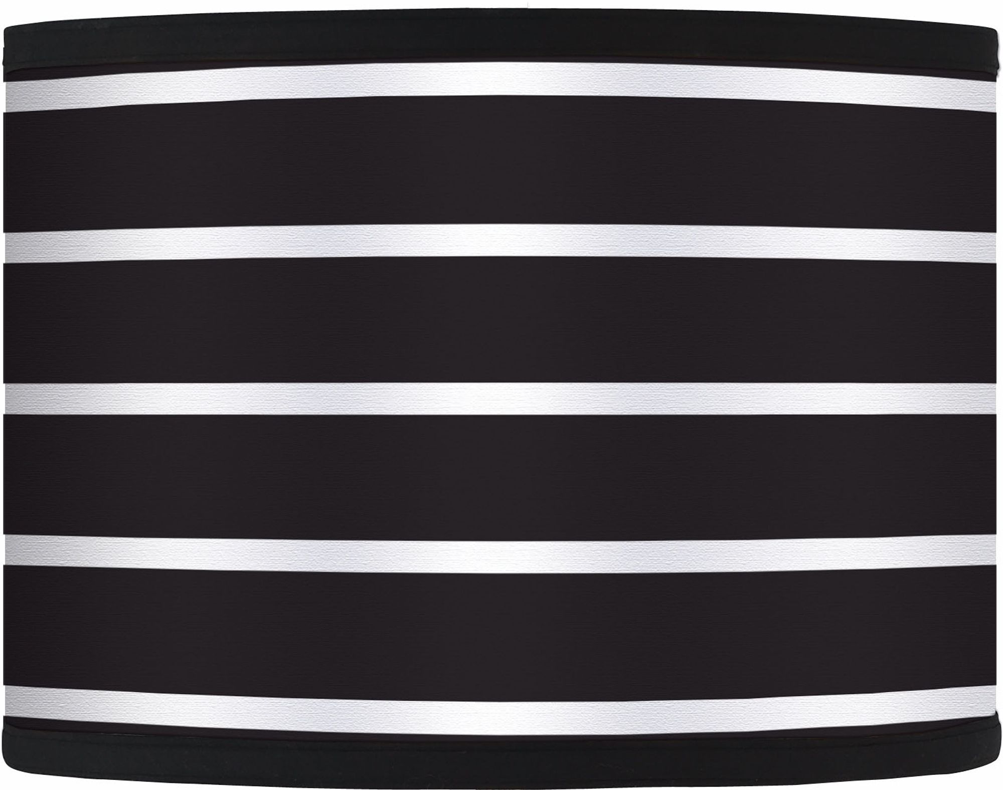 Bold Black Stripe Giclee Glow Lamp Shade 13.5x13.5x10 (Spider)
