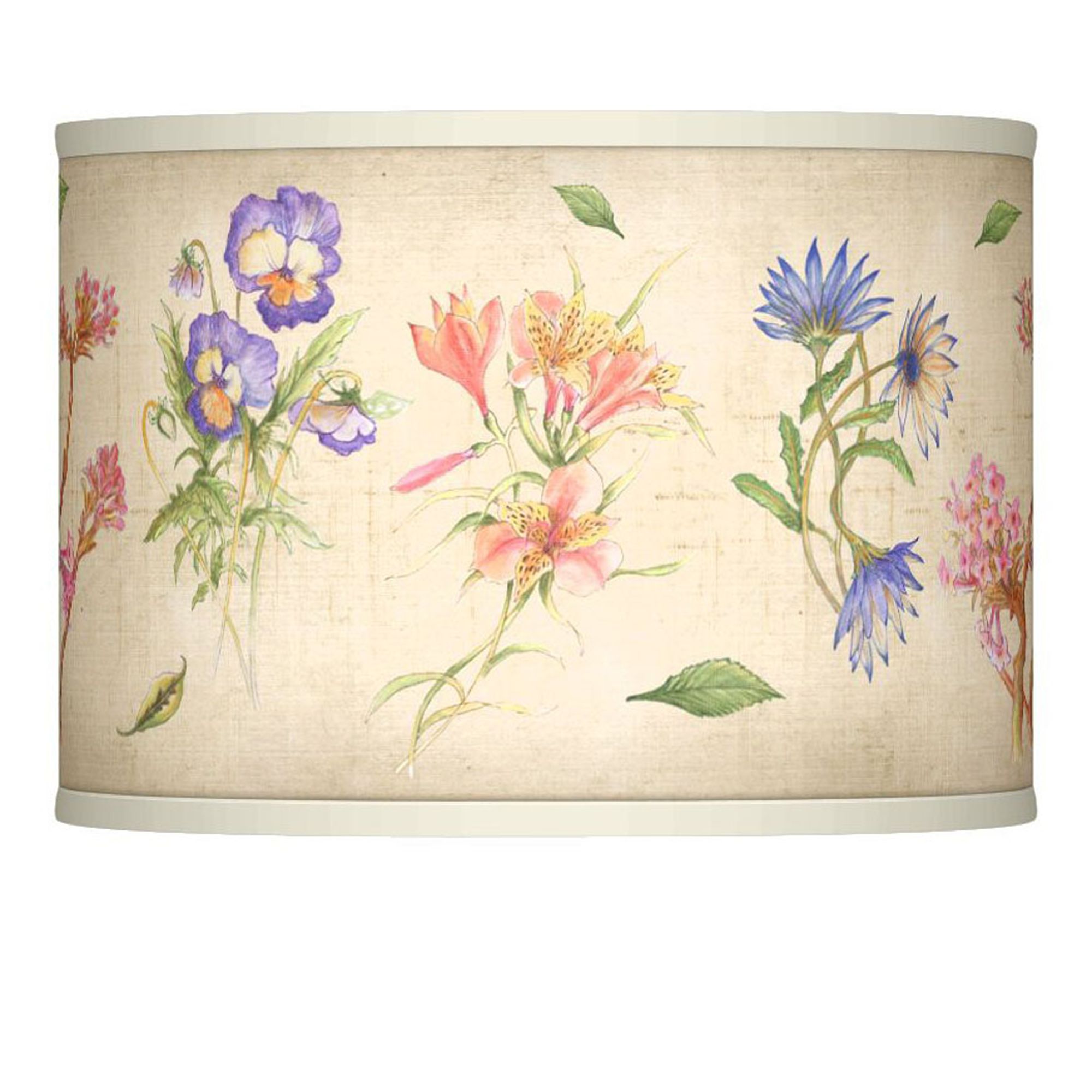 Floral Fancy Giclee Glow Lamp Shade 13.5x13.5x10 (Spider)