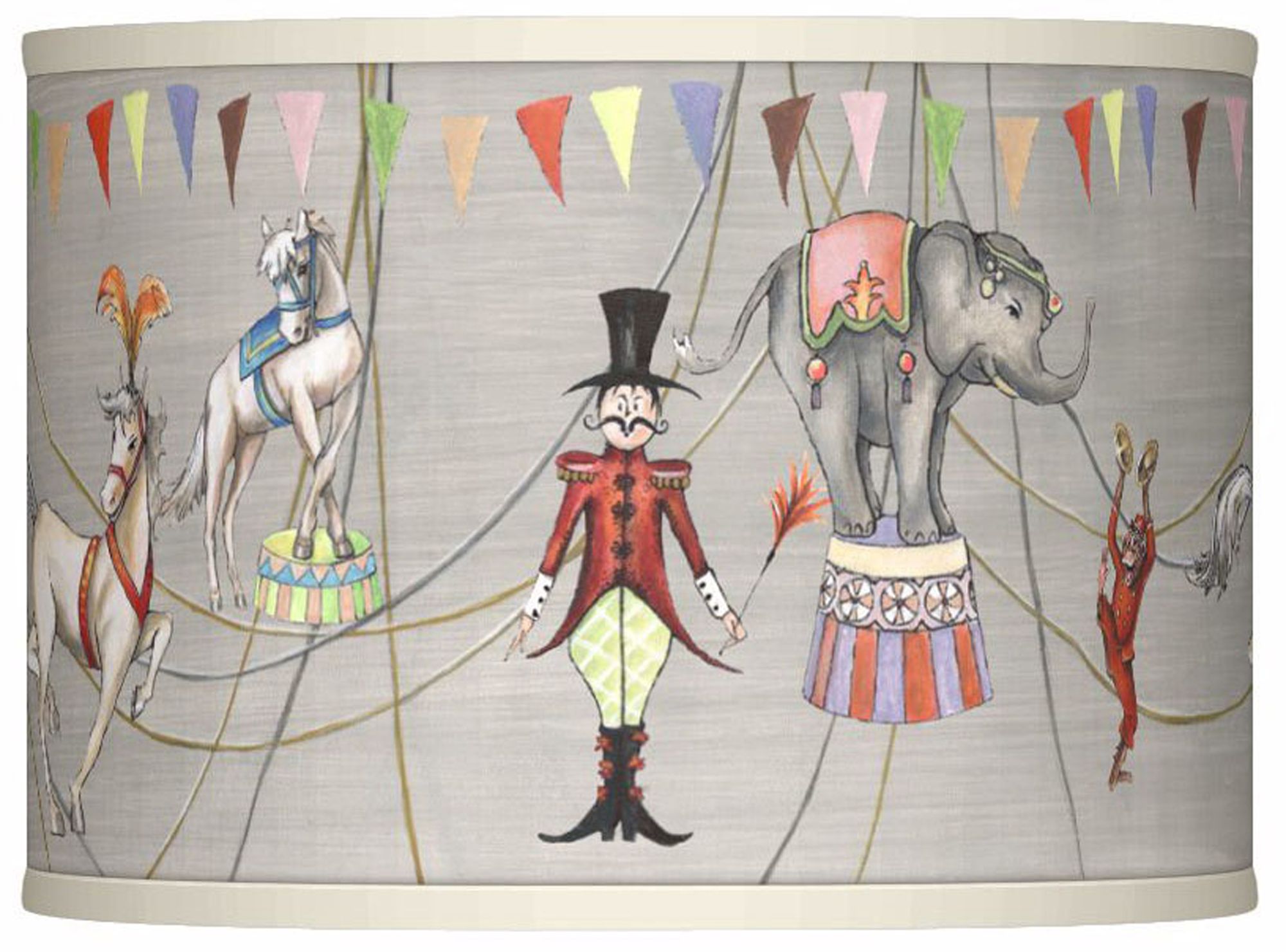 Circus Time Giclee Lamp Shade 13.5x13.5x10 (Spider)