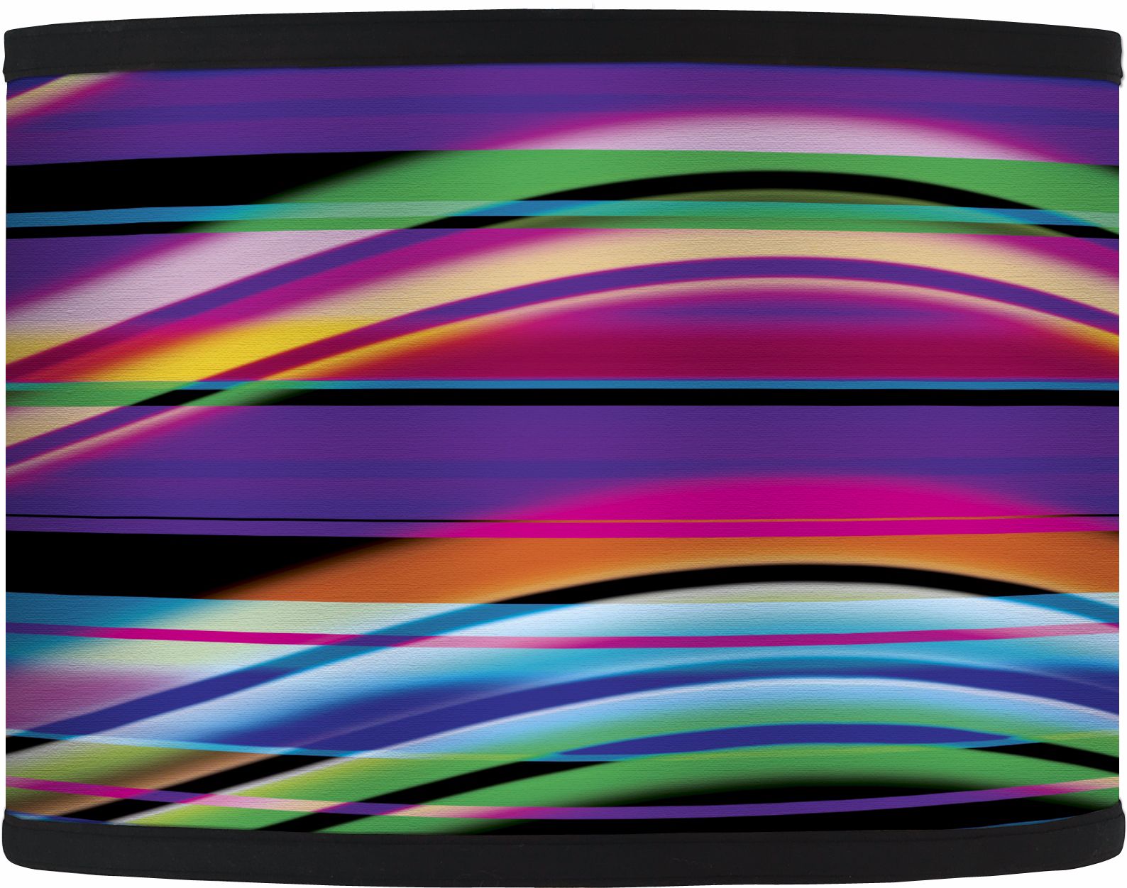 Dark Rainbow Giclee Lamp Shade 13.5x13.5x10 (Spider)