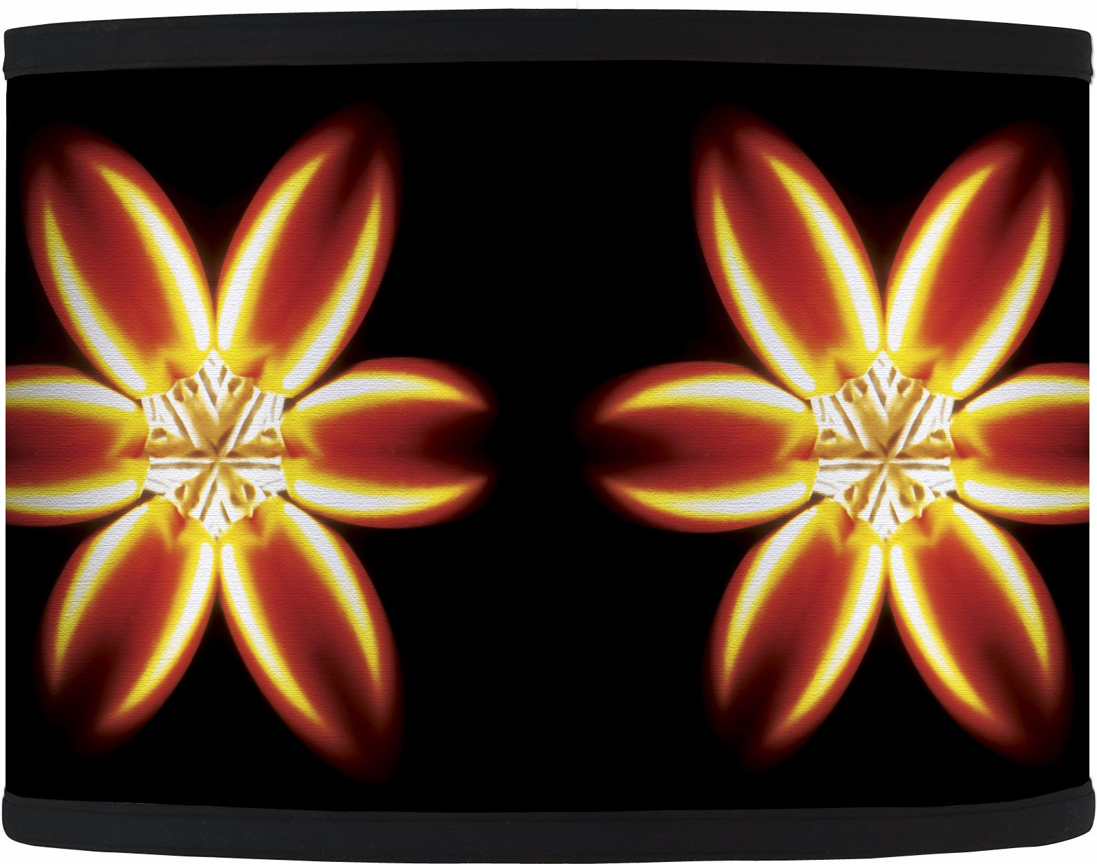 Pinwheel Flame Giclee Lamp Shade 13.5x13.5x10 (Spider)