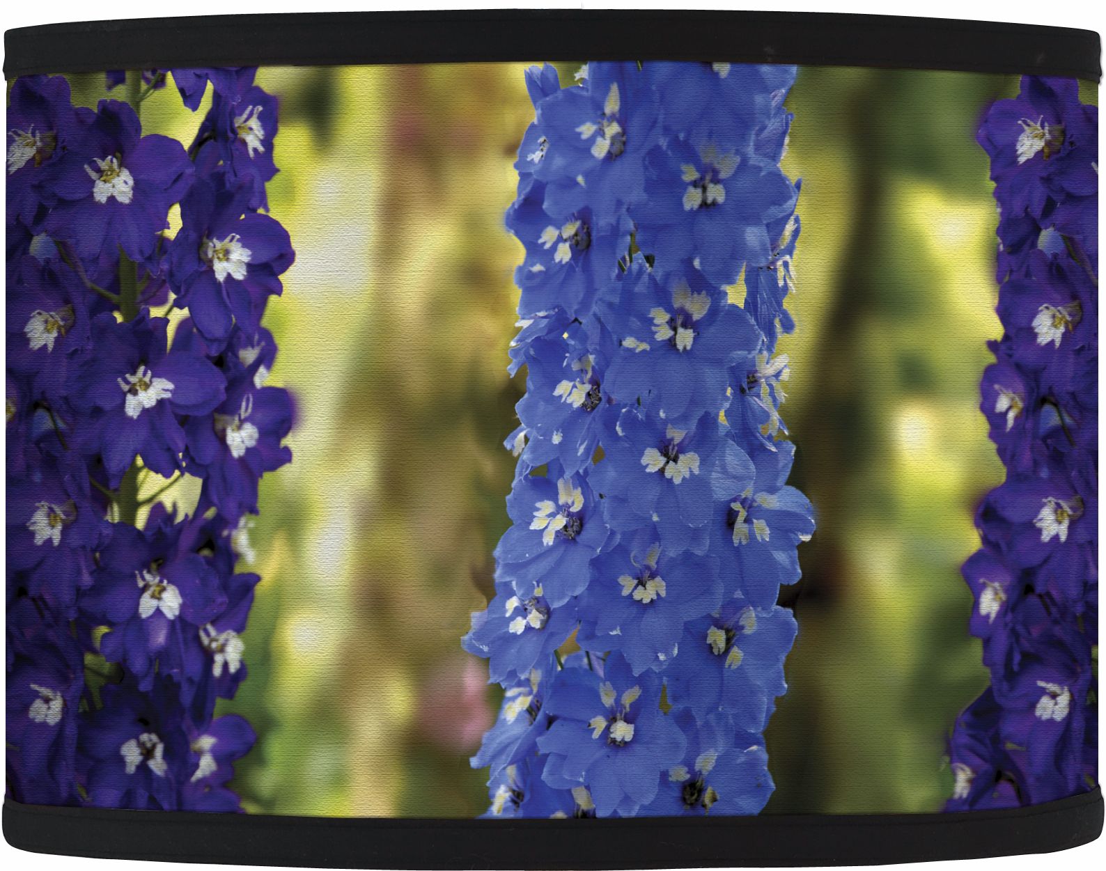 Blue Flower Giclee Lamp Shade 13.5x13.5x10 (Spider)