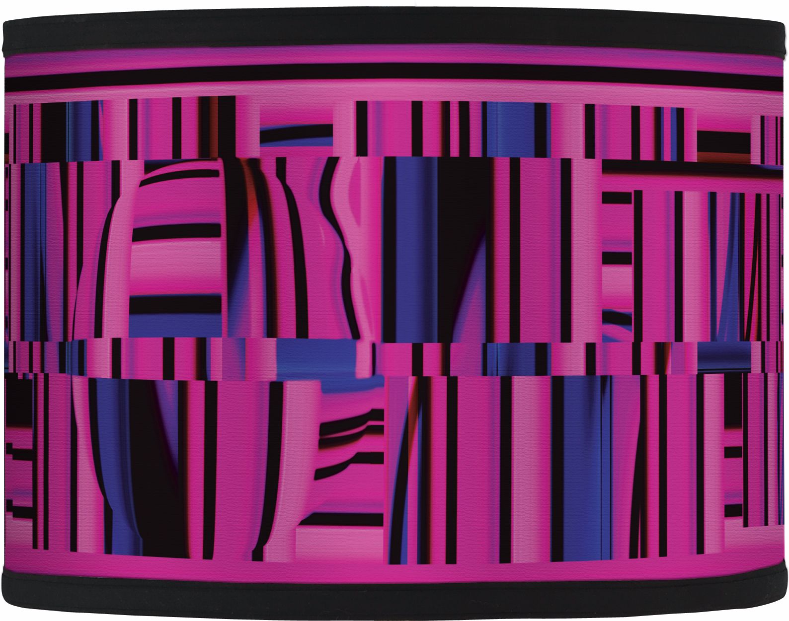 Pink Ladders Giclee Lamp Shade 13.5x13.5x10 (Spider)