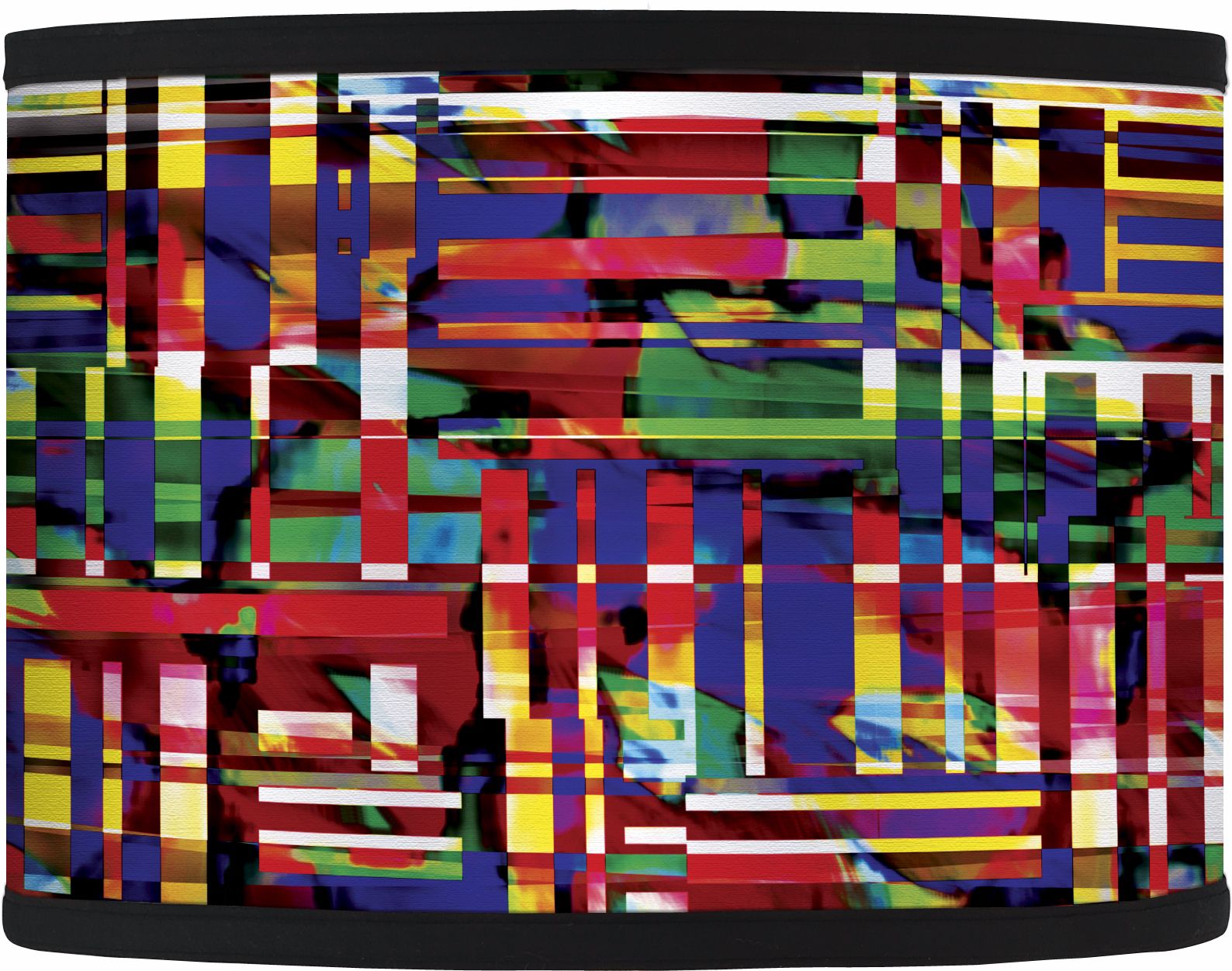Multicolor Weave Giclee Lamp Shade 13.5x13.5x10 (Spider)