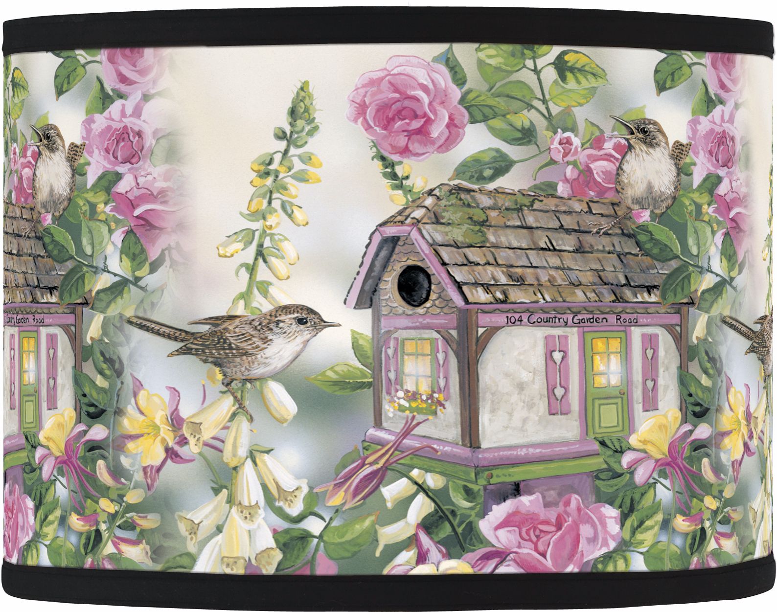 Country Garden Giclee Lamp Shade 13.5x13.5x10 (Spider)