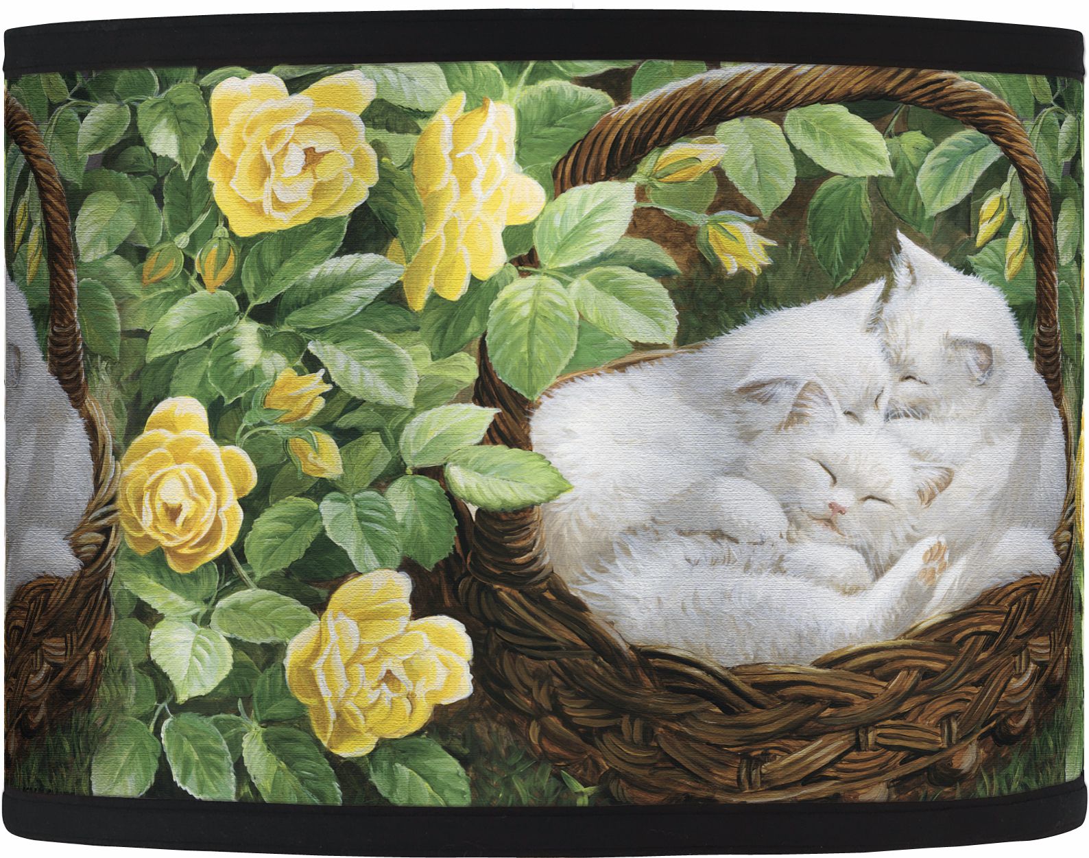 Bed of Roses Giclee Lamp Shade 13.5x13.5x10 (Spider)
