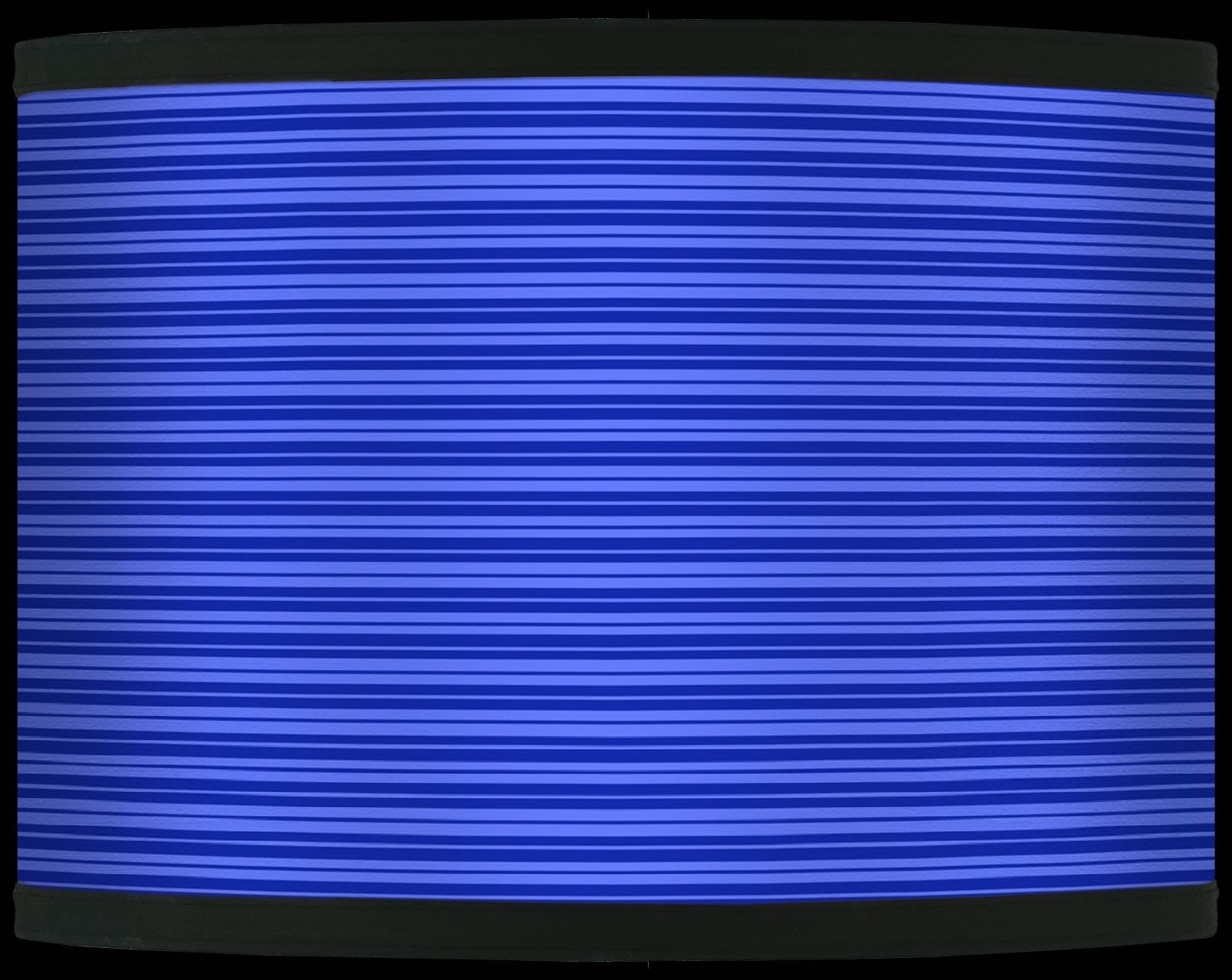 Blue Stripe Giclee Drum Shade 13.5x13.5x10 (Spider)