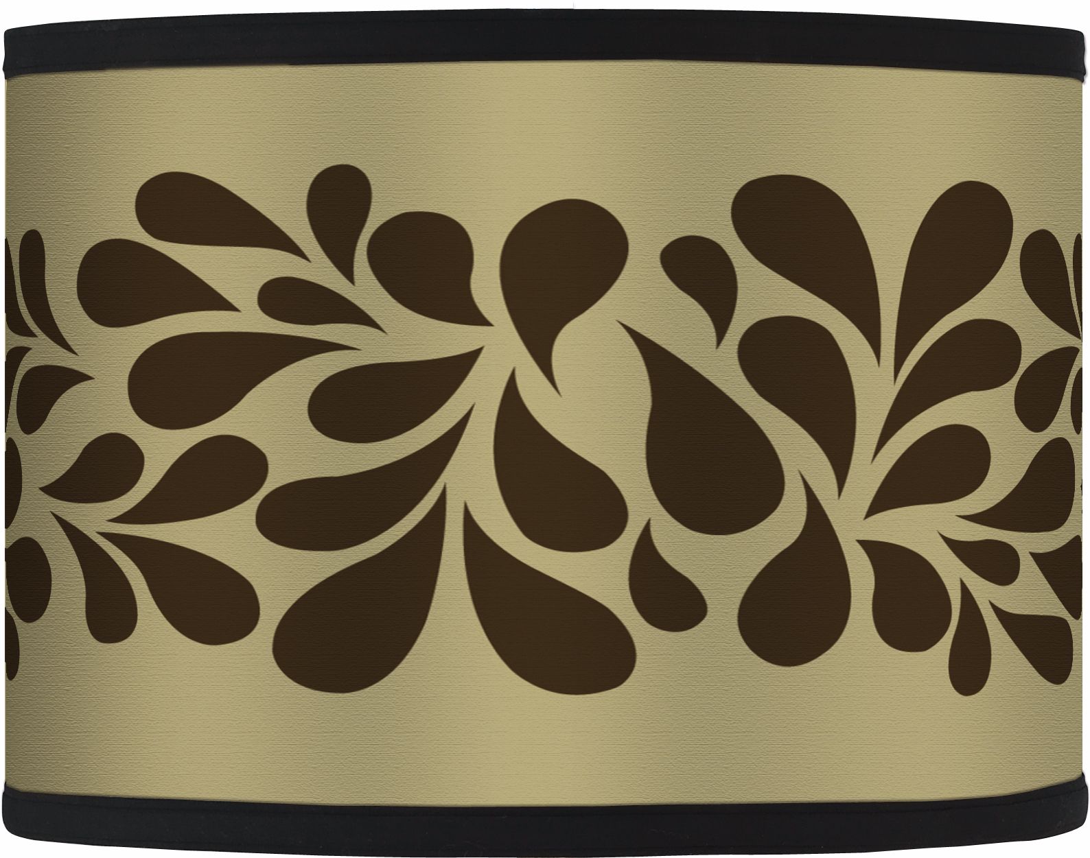 Brown Splash On Tan Giclee Glow Shade 13.5x13.5x10 (Spider)