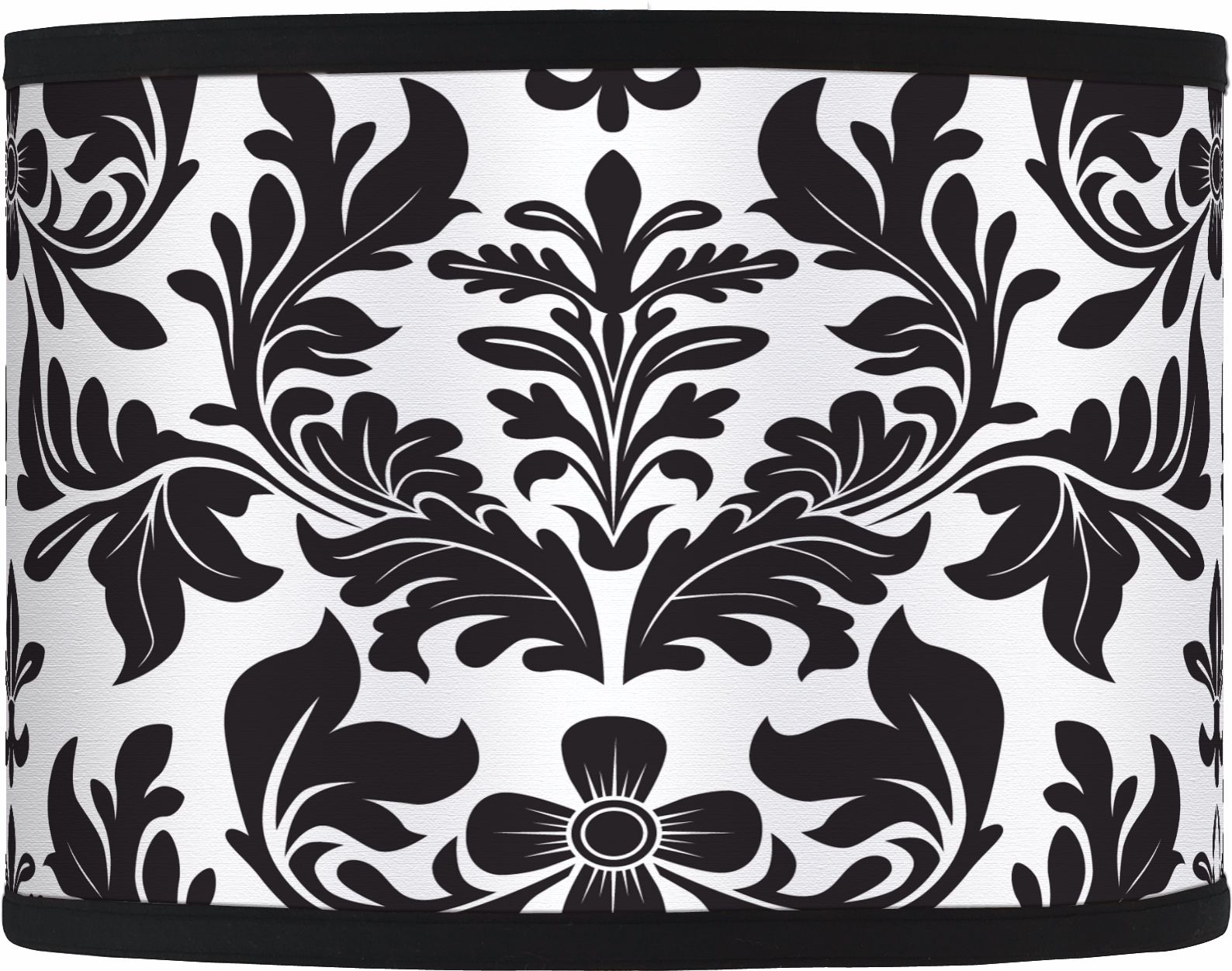Black Flourish Giclee Shade 13.5x13.5x10 (Spider)