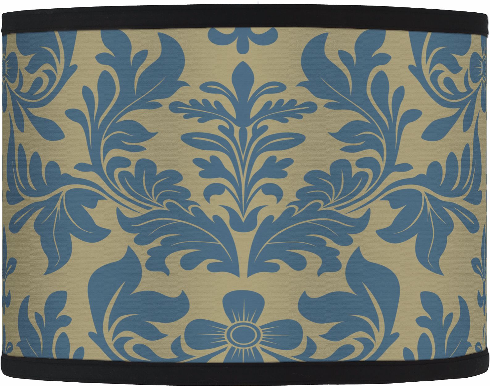 Indigo Flourish Giclee Shade 13.5x13.5x10 (Spider)