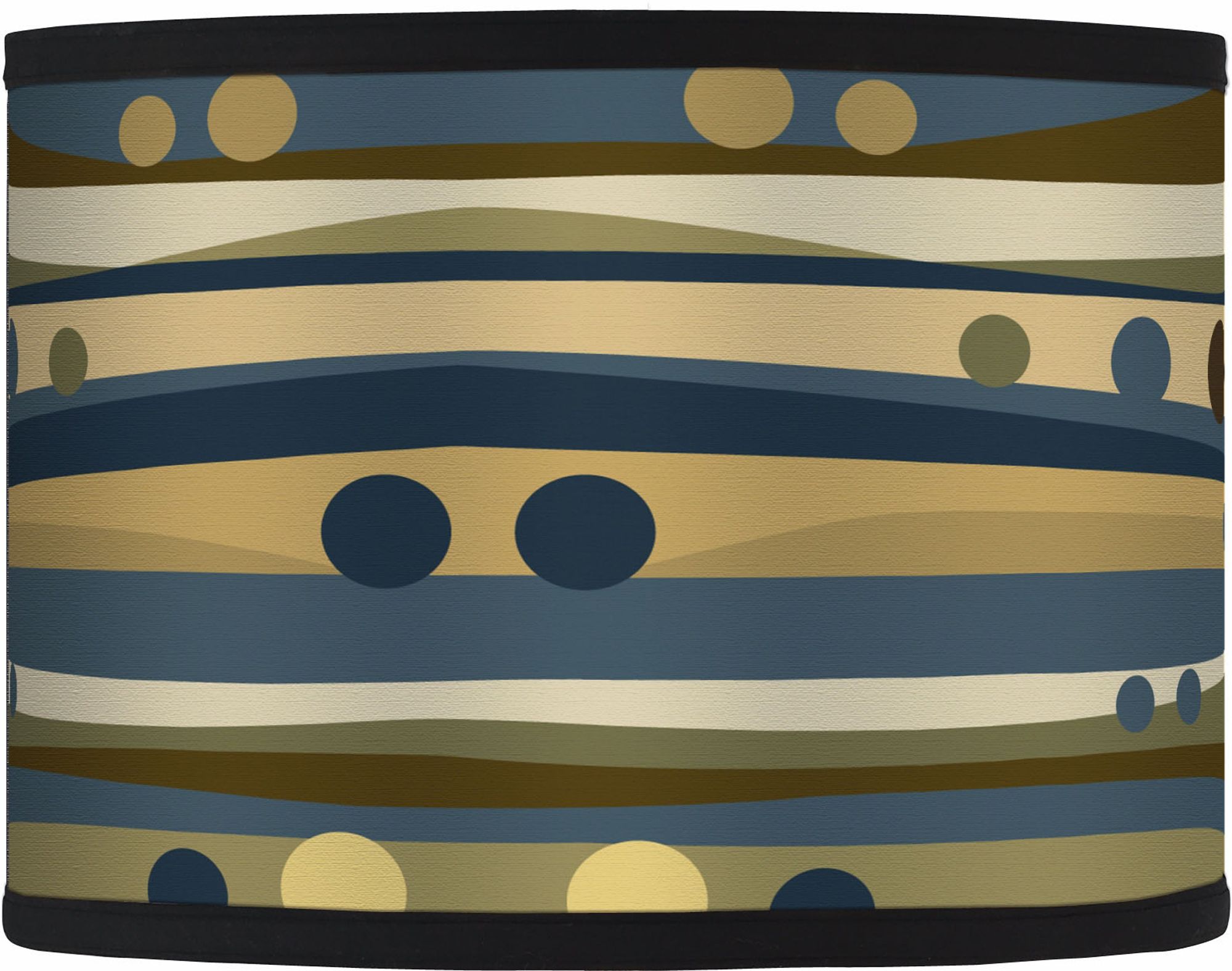 Dots and Waves Giclee Glow Shade 13.5x13.5x10 (Spider)