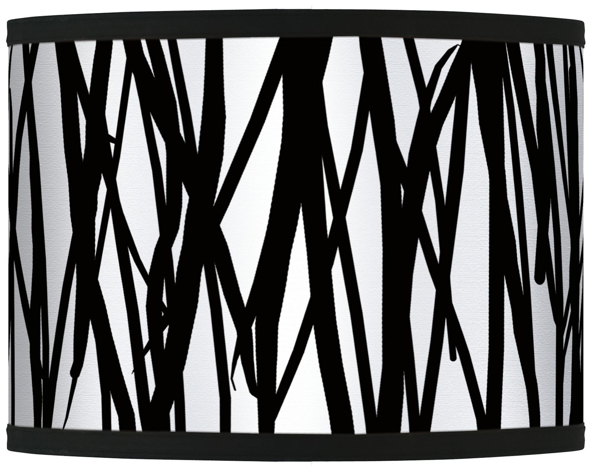 Black Jagged Stripes Giclee Glow Shade 13.5x13.5x10 (Spider)