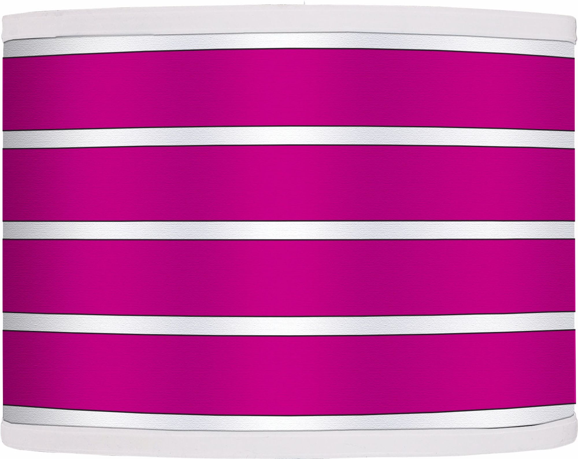 Bold Pink Stripe Giclee Shade 13.5x13.5x10 (Spider)