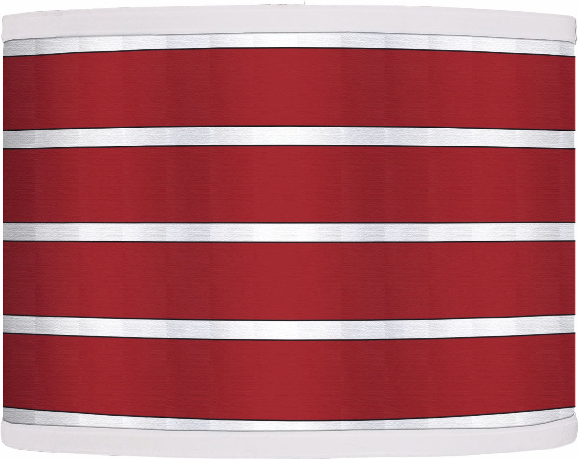 Bold Red Stripe Giclee Glow Shade 13.5x13.5x10 (Spider)